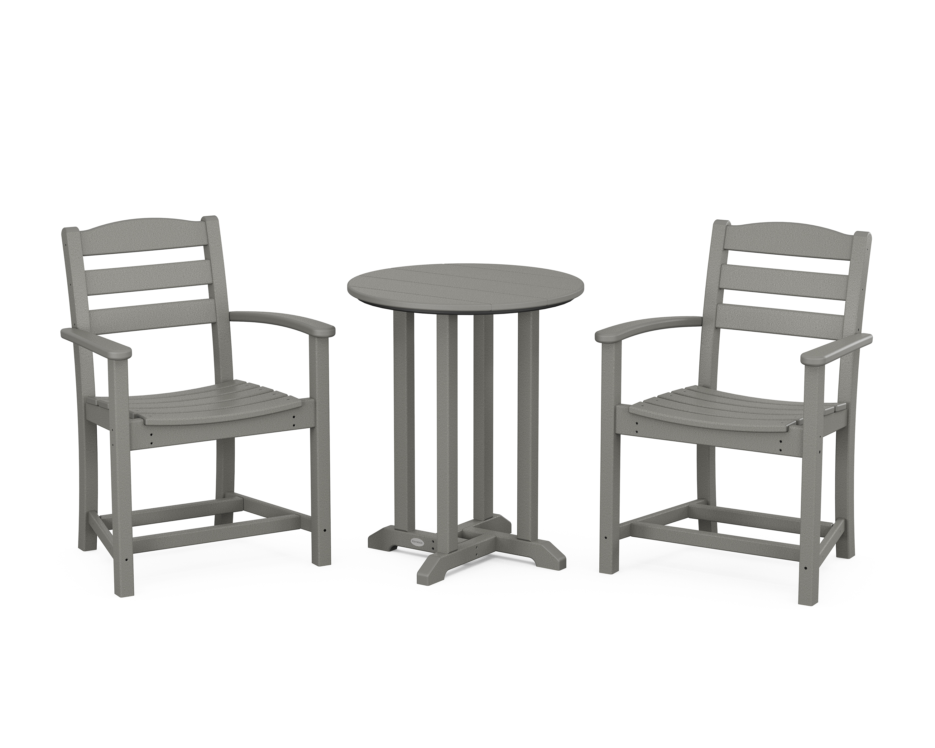 POLYWOOD La Casa Café 3-Piece Round Bistro Dining Set