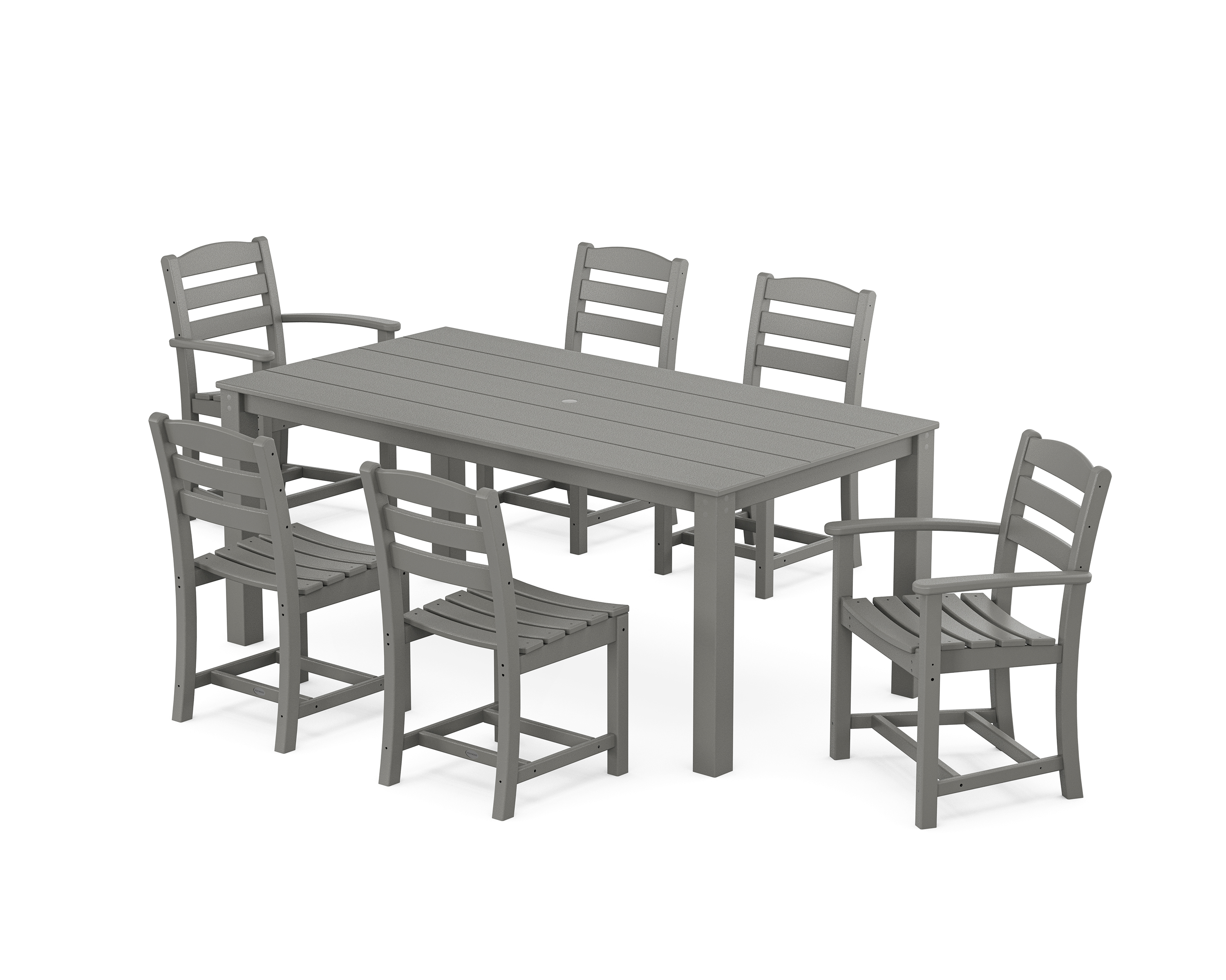POLYWOOD La Casa Cafe' 7-Piece Parsons Dining Set