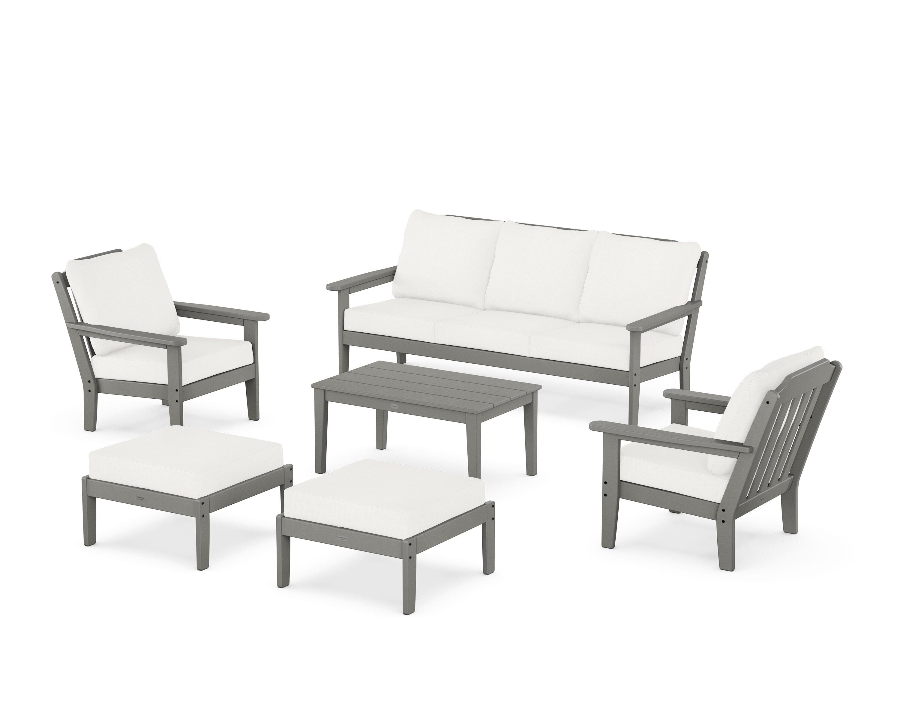 POLYWOOD Cottage 6-Piece Lounge Sofa Set