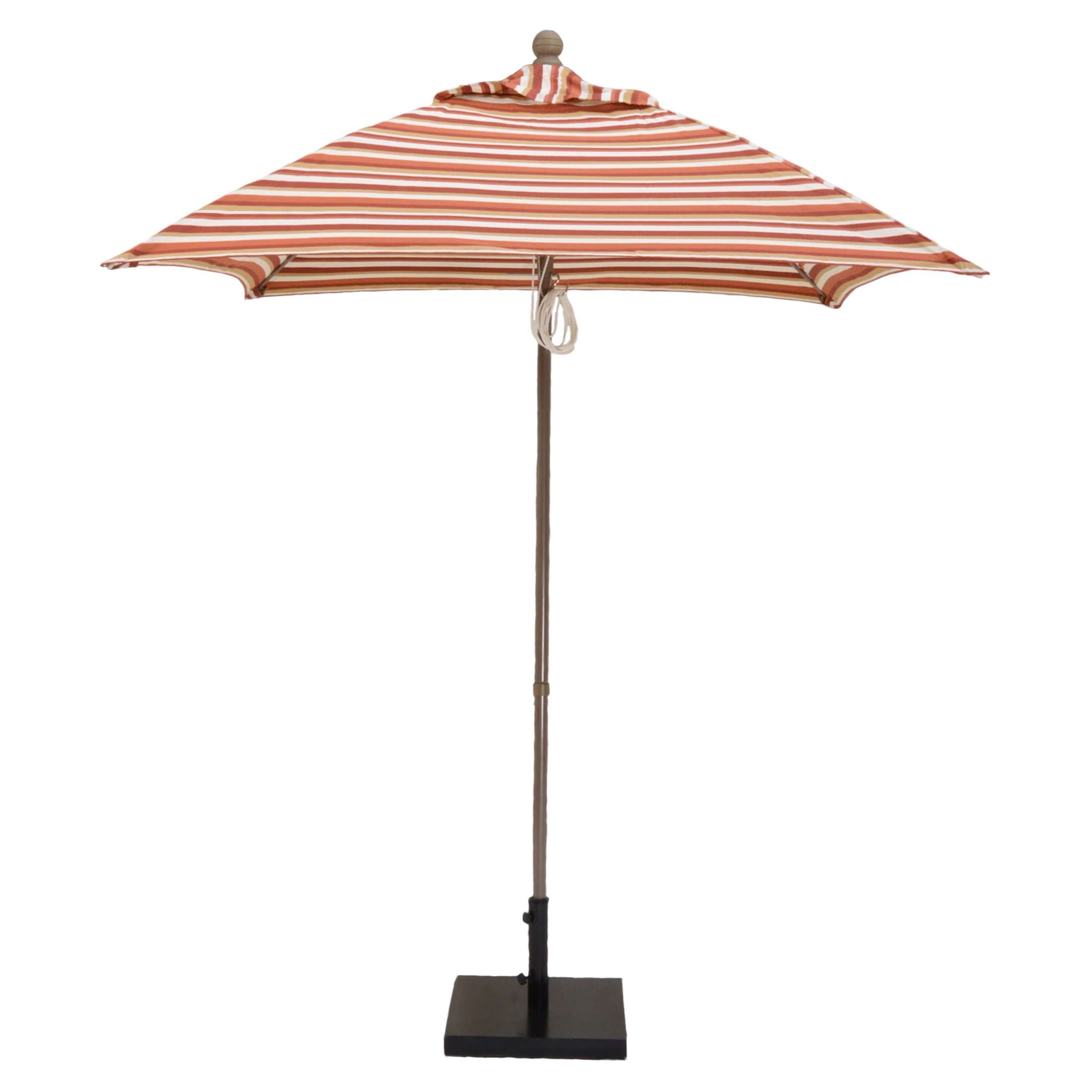 6 1/2 Ft Heavy Duty Aluminum Market Square Umbrella with Double Pulley