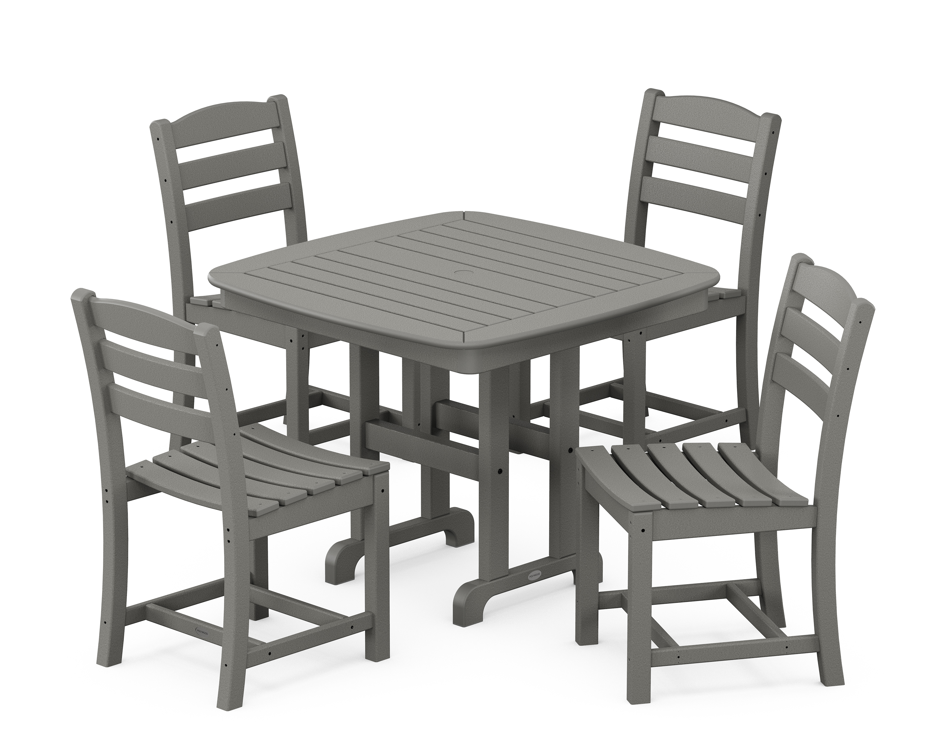 POLYWOOD La Casa Café 5-Piece Side Chair Dining Set