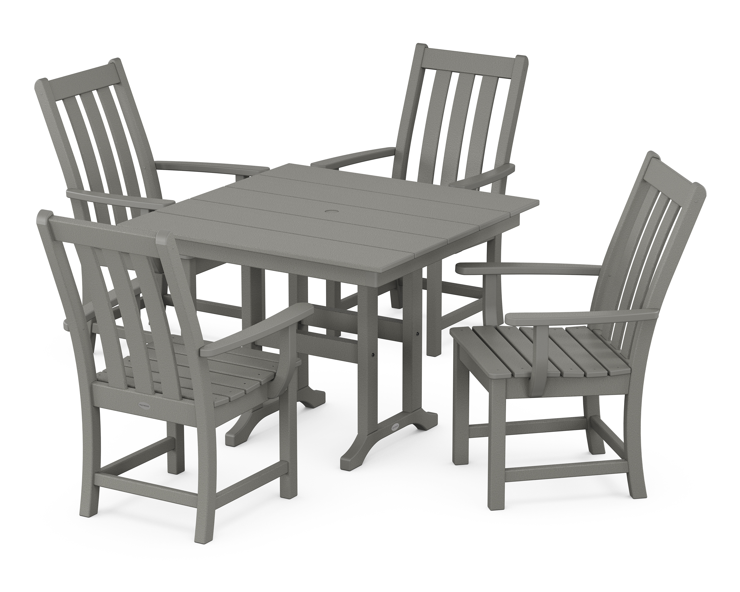 POLYWOOD Vineyard 5-Piece Farmhouse Dining Set