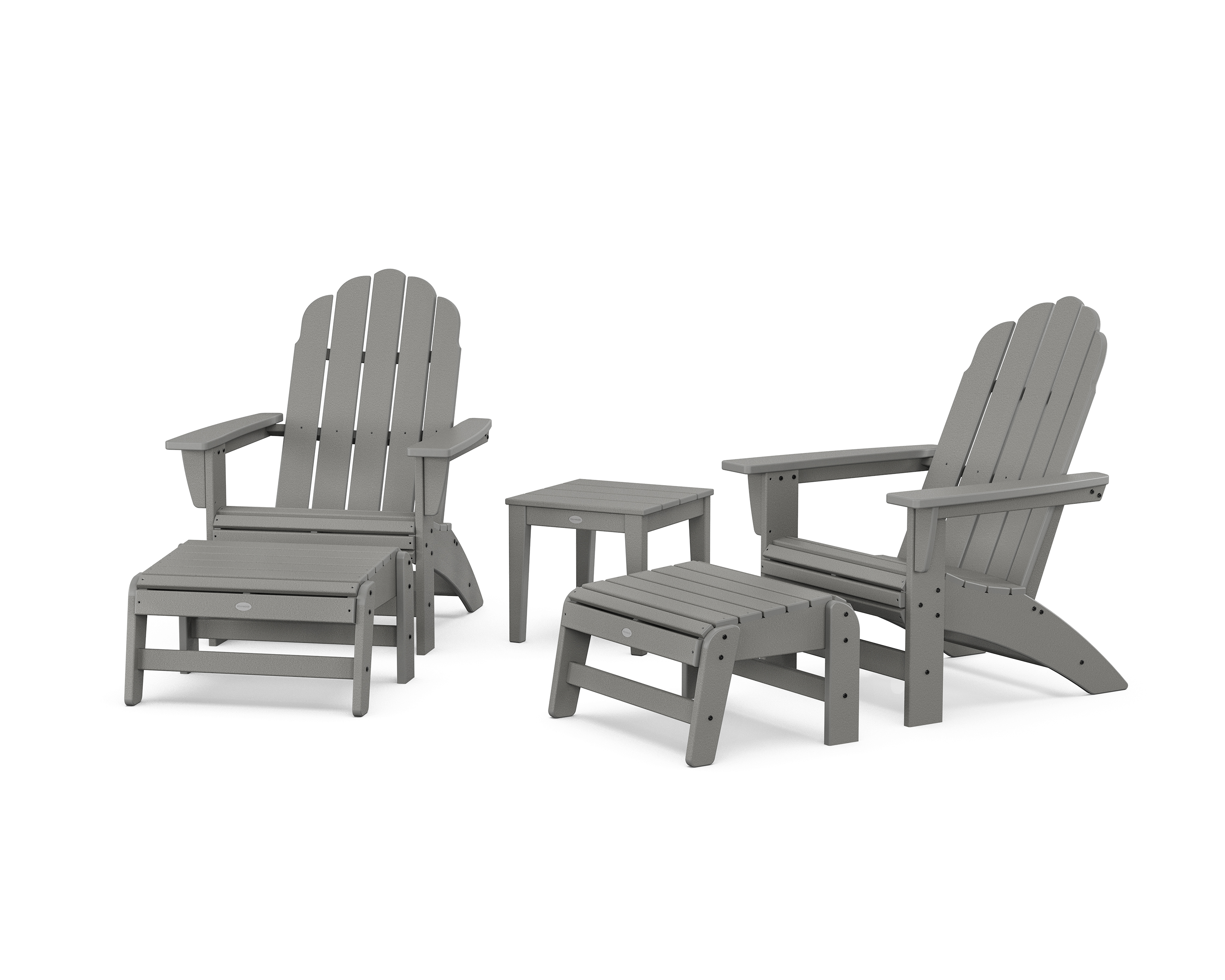POLYWOOD 5-Piece Vineyard Grand Adirondack Set