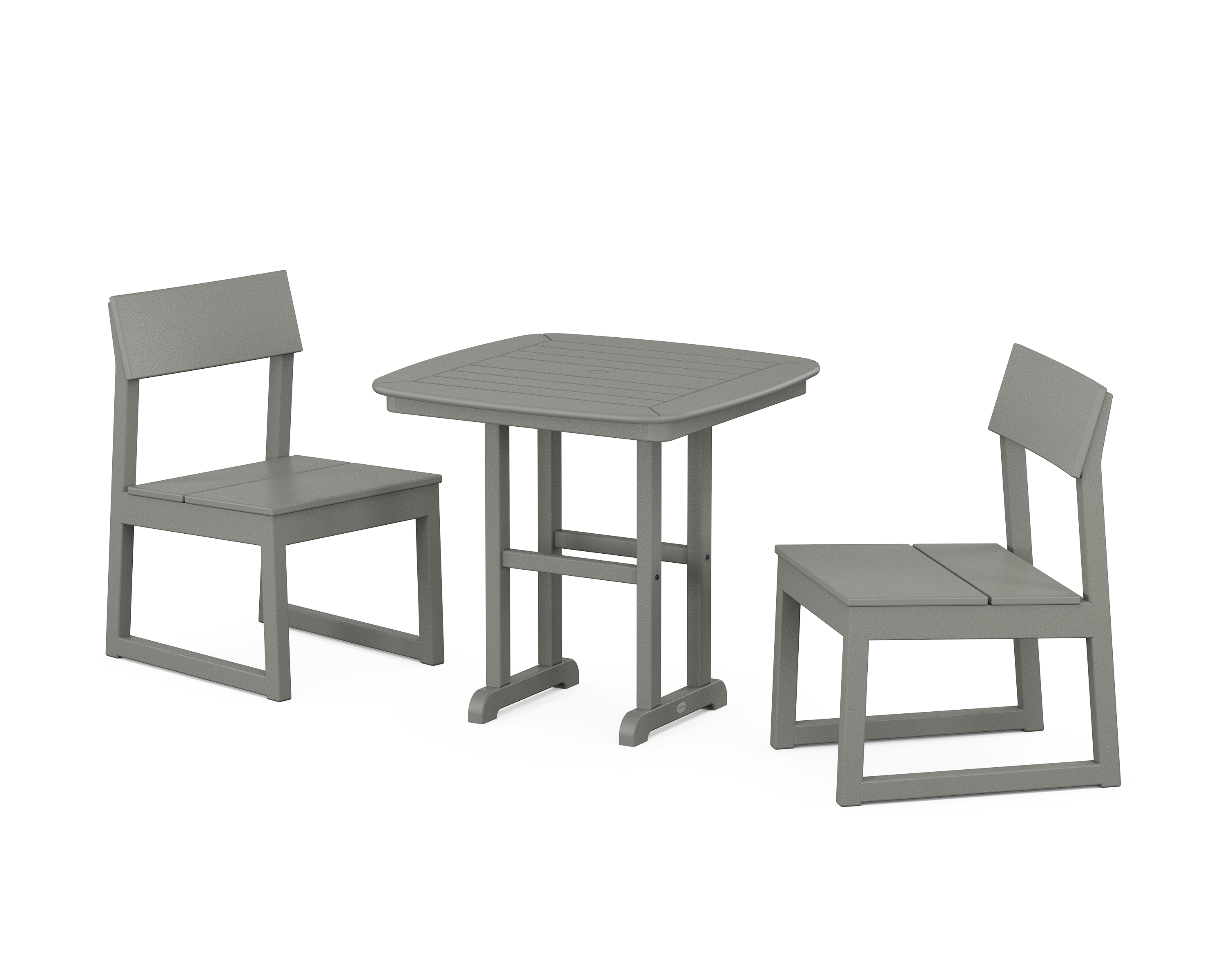 POLYWOOD EDGE Side Chair 3-Piece Dining Set