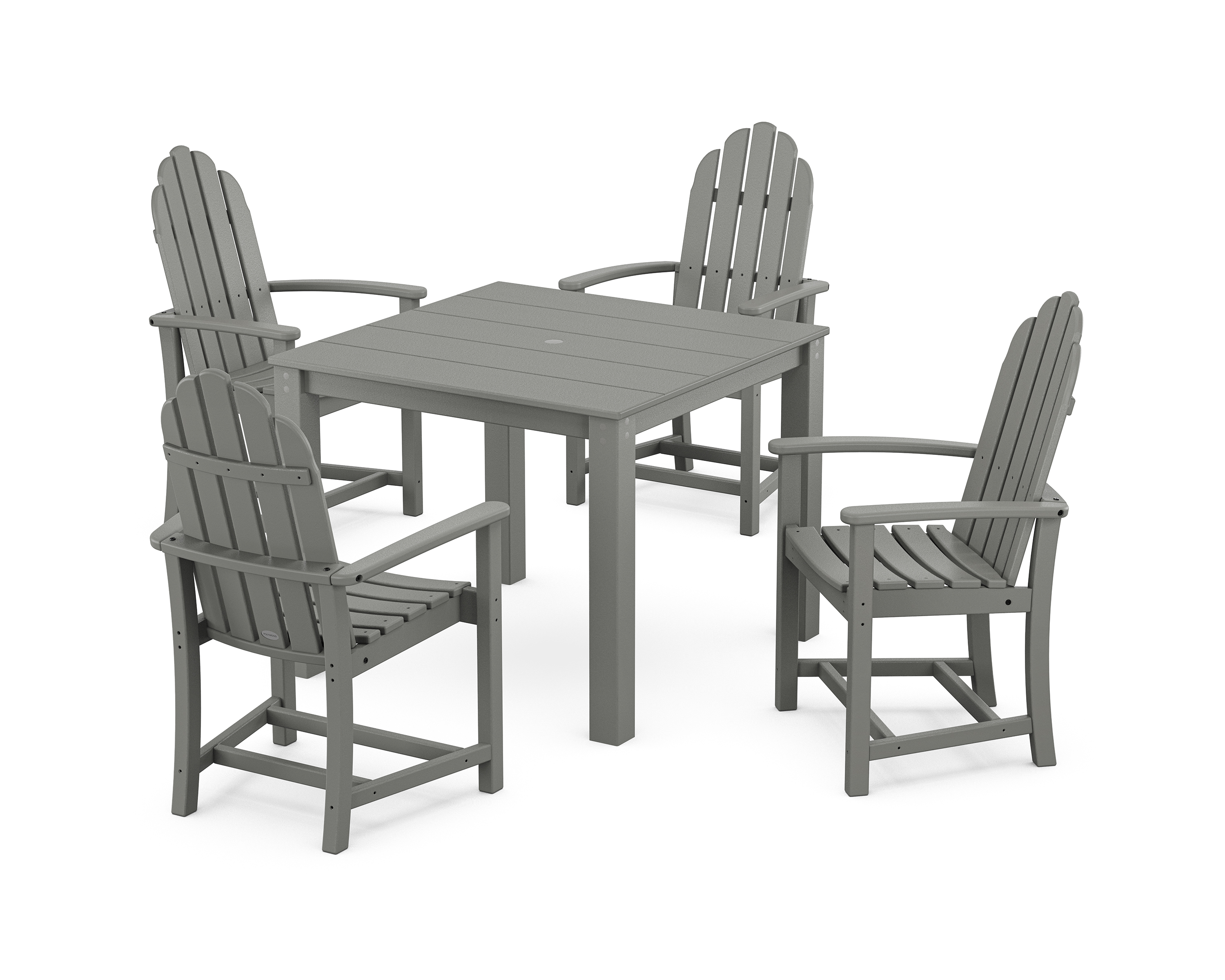 POLYWOOD Classic Adirondack 5-Piece Parsons Dining Set