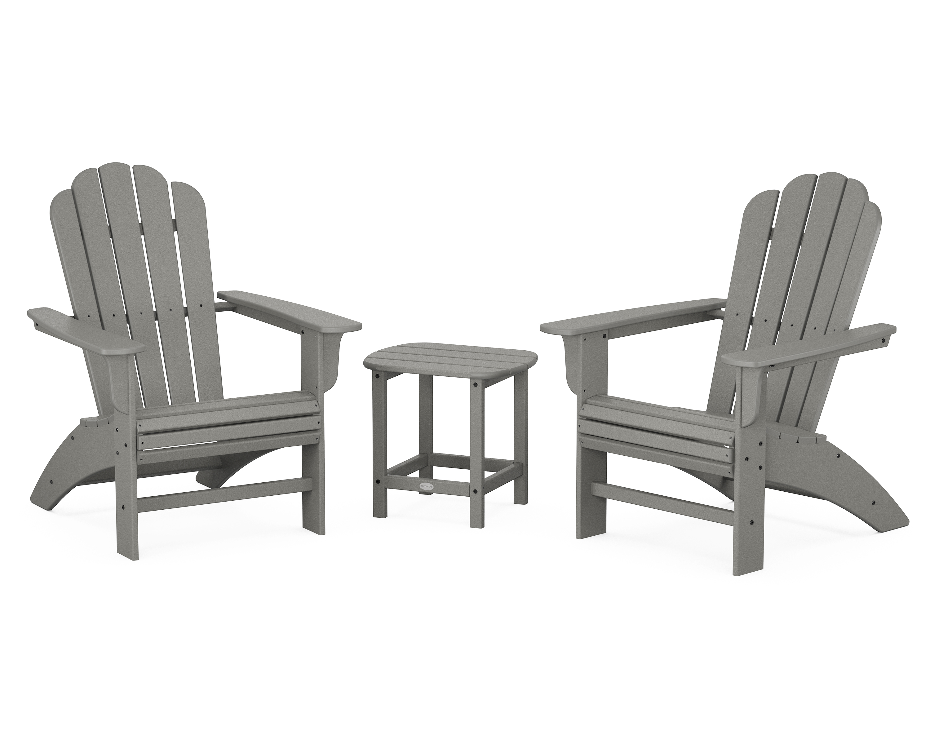 POLYWOOD Cottage Curveback Adirondack Chair 3-Piece Set