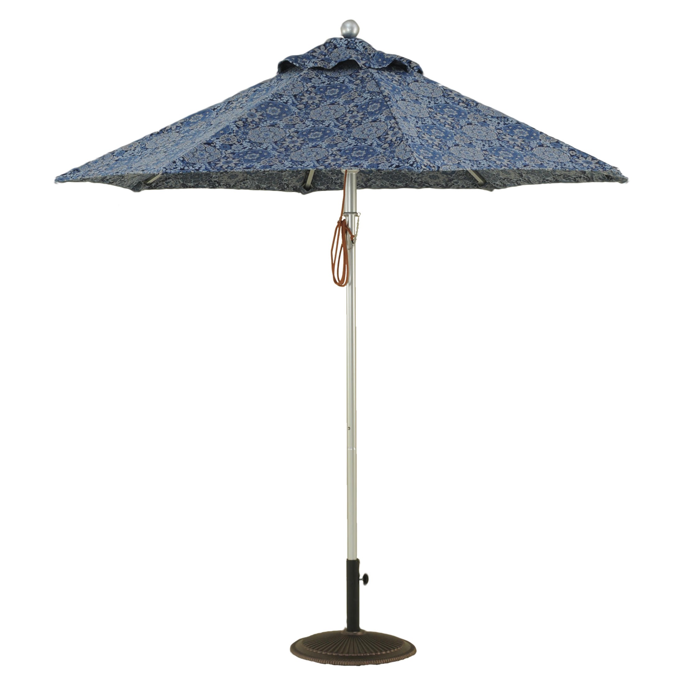 7 1/2 Ft Heavy Duty Commercial Aluminum Market Umbrella with Pulley & No Tilt