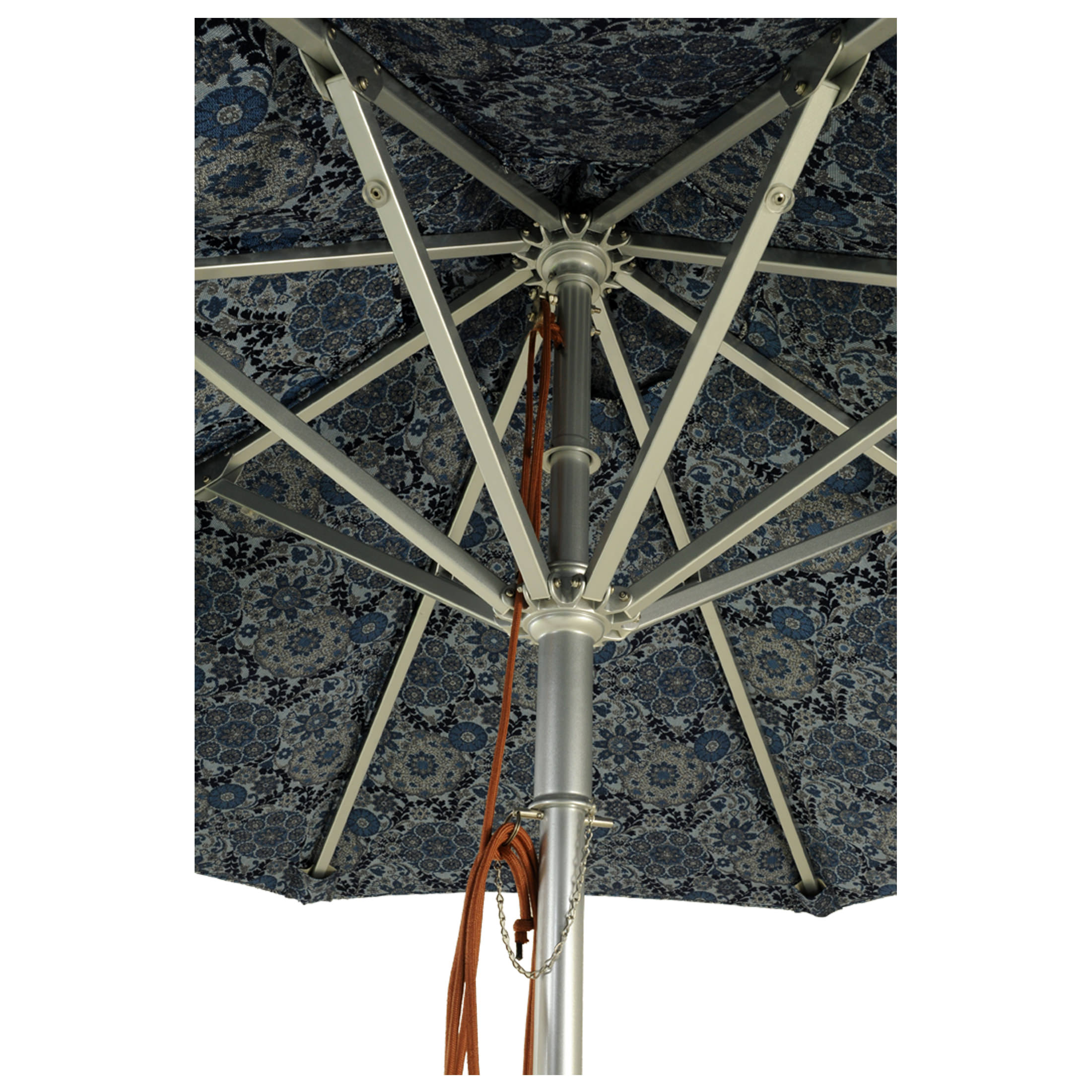 7 1/2 Ft Heavy Duty Commercial Aluminum Market Umbrella with Pulley & No Tilt