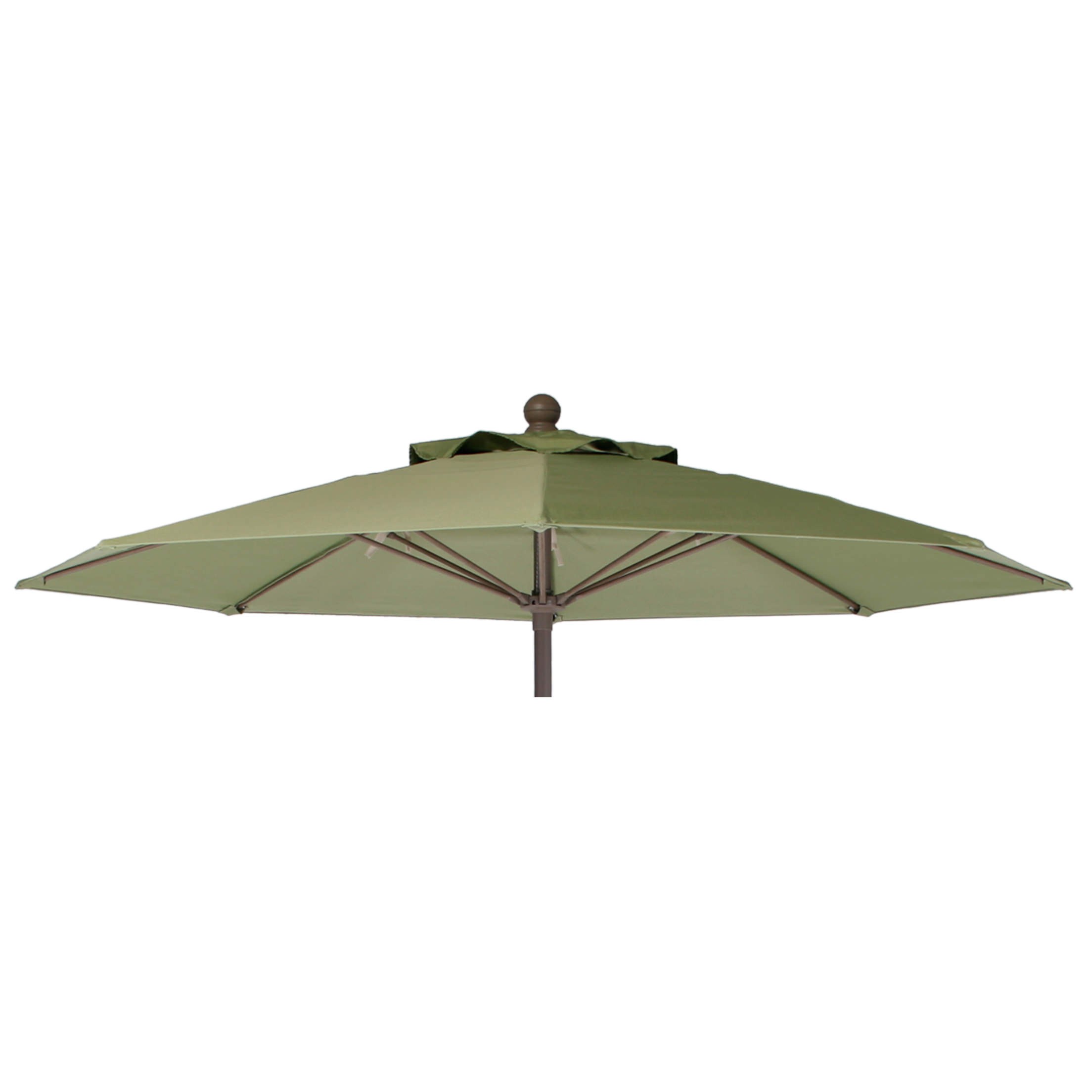7 1/2 Ft Heavy Duty Aluminum Market Crank Umbrella with Fiberglass Ribs & No Tilt