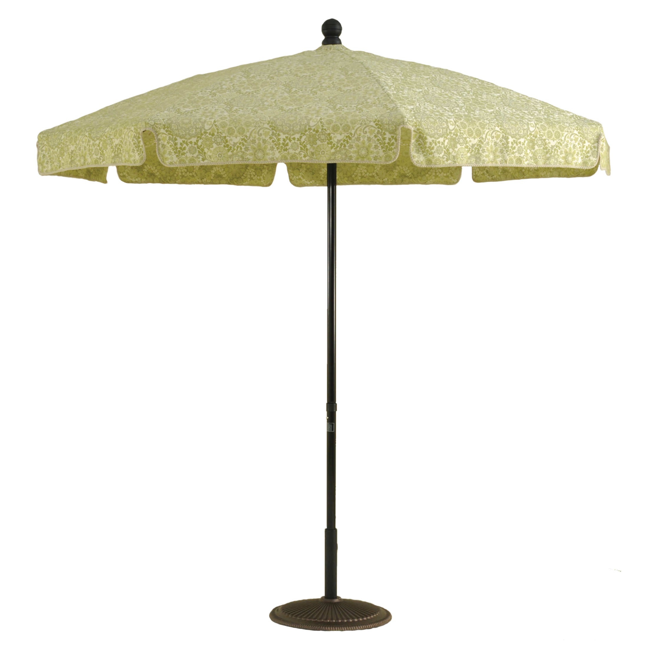 7 1/2 Ft Heavy Duty Aluminum Standard Pop-Up Umbrella With Fiberglass Ribs & No Tilt