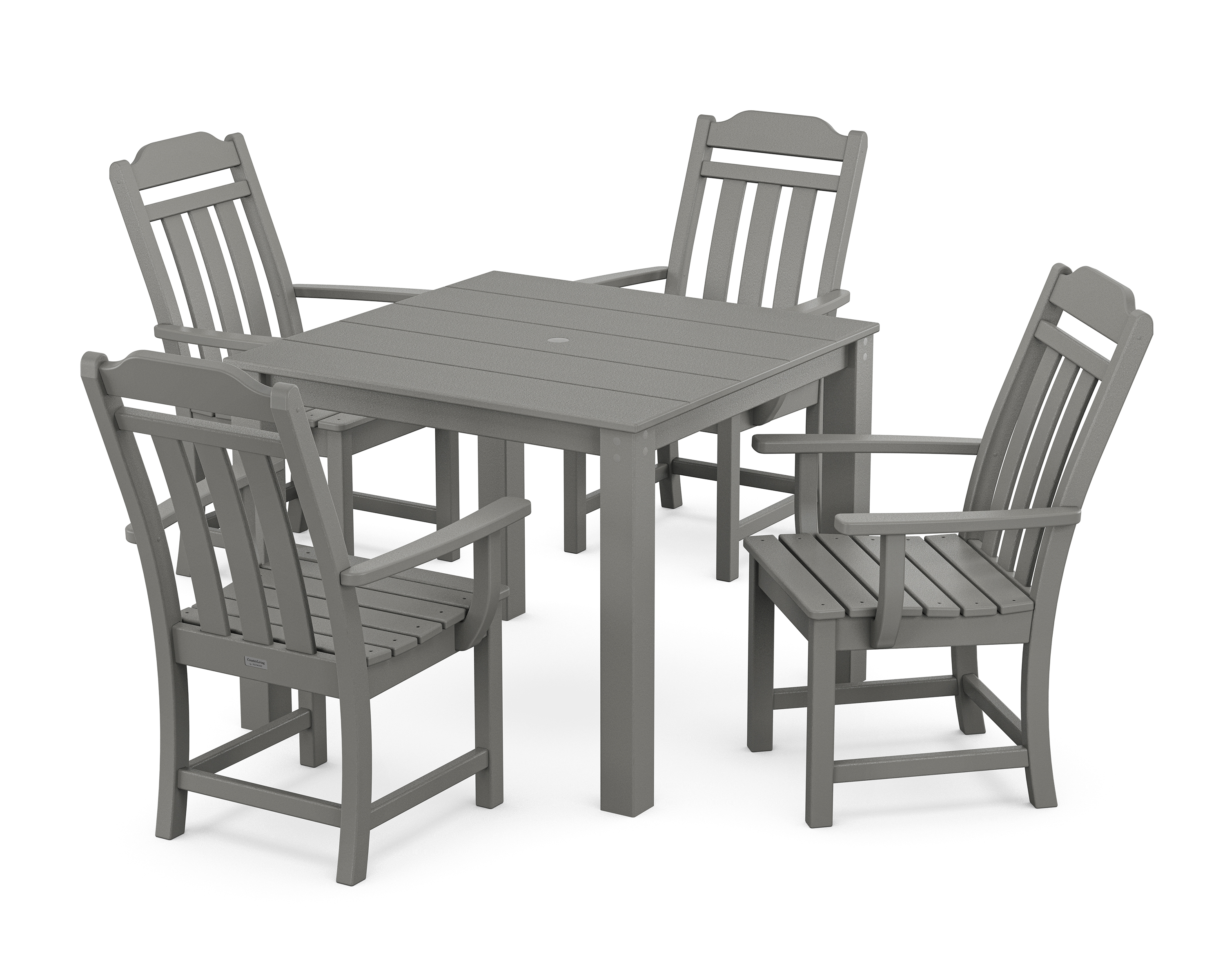 POLYWOOD Cottage 5-Piece Parsons Dining Set