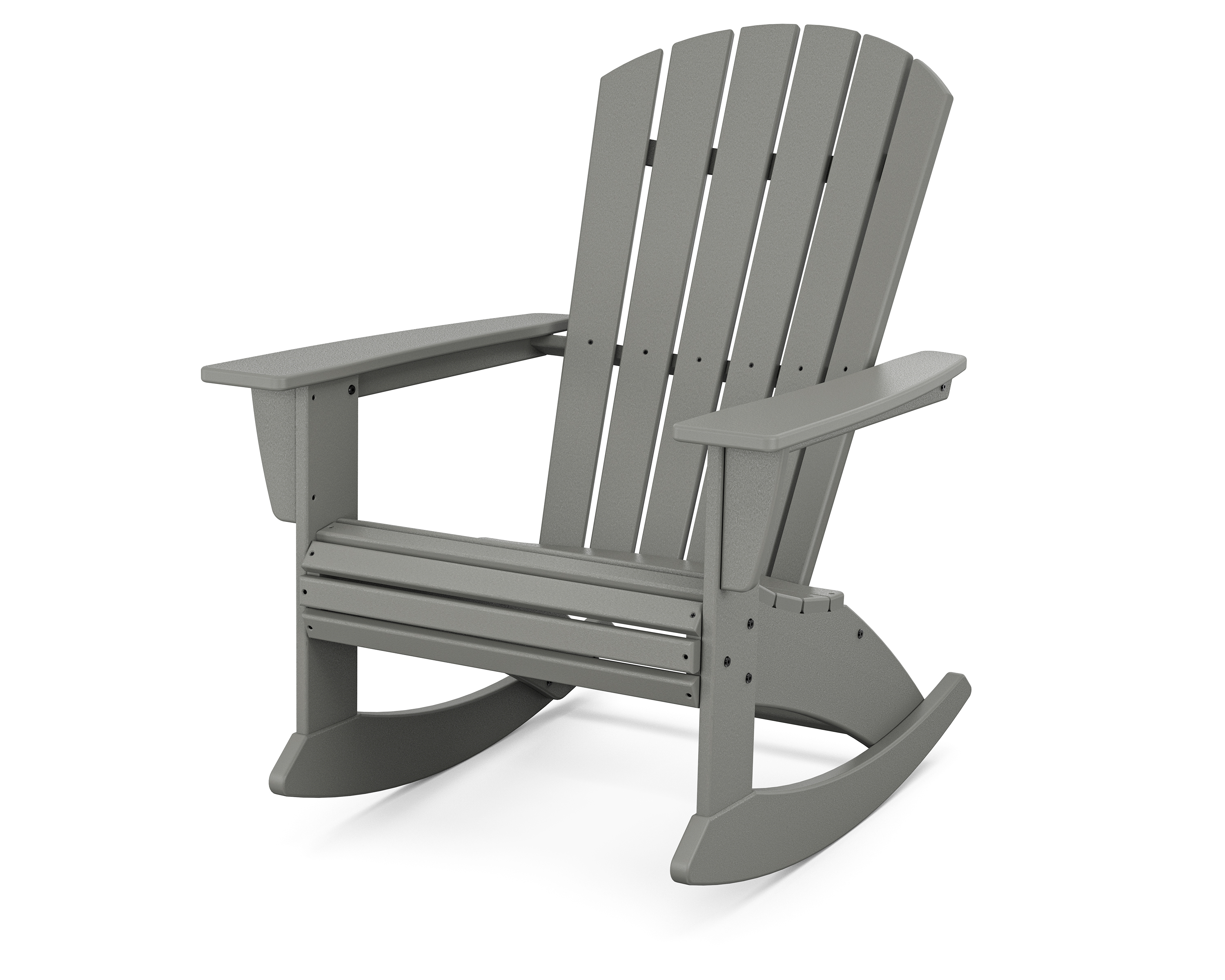 POLYWOOD Nautical Curveback Adirondack Rocking Chair