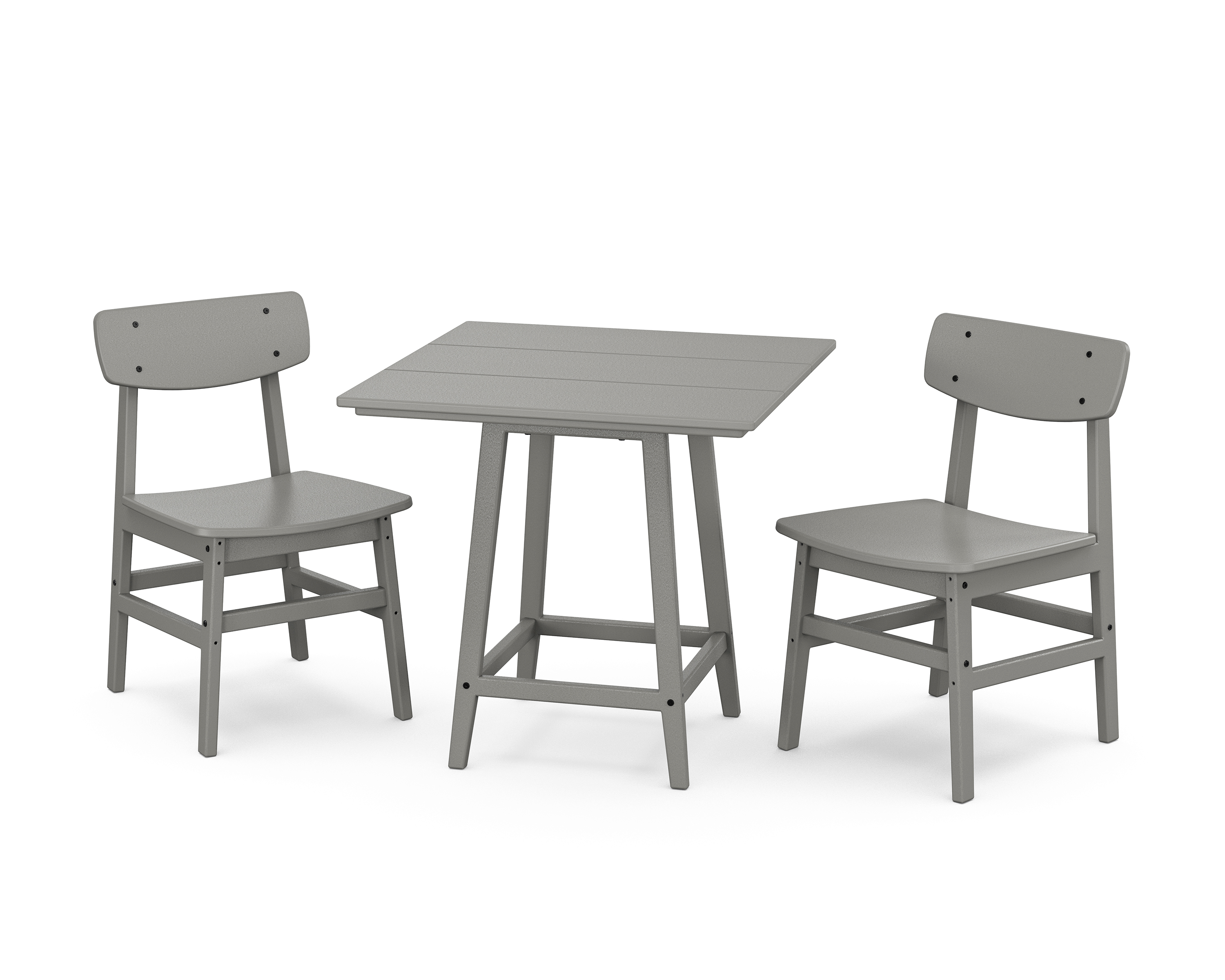 POLYWOOD Modern Studio Urban Chair 3-Piece Bistro Dining Set