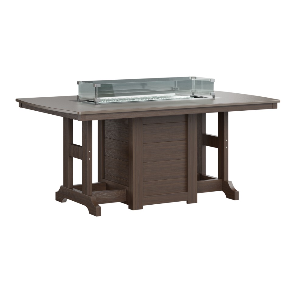 Berlin Gardens Garden Classic Hammered Finish 44 x 72 in Fire Counter Table