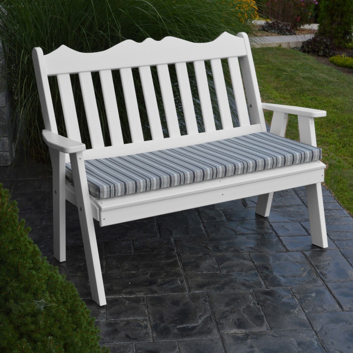 A&L Furniture 4 ft Poly Royal English Garden Bench