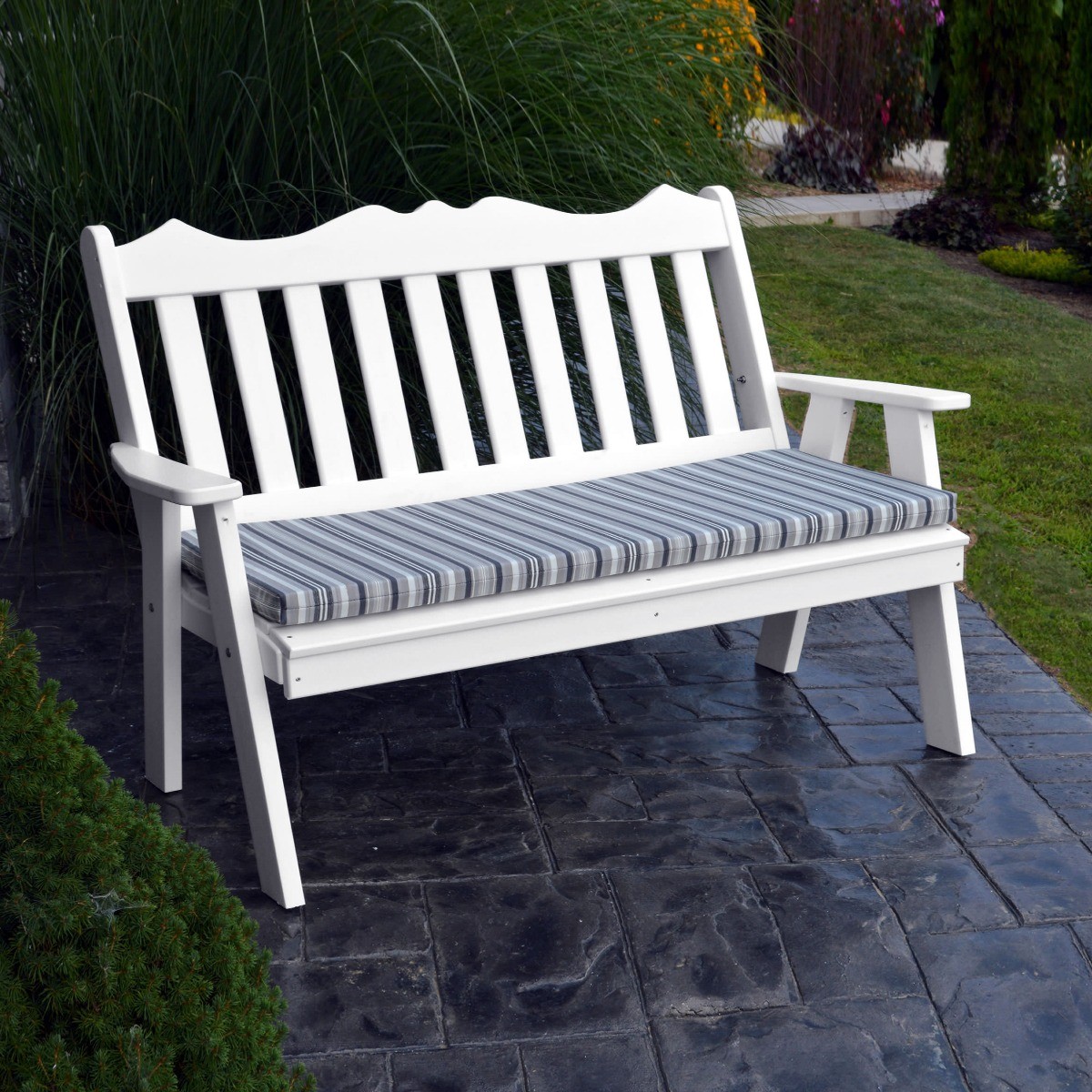 A&L Furniture 5 ft Poly Royal English Garden Bench