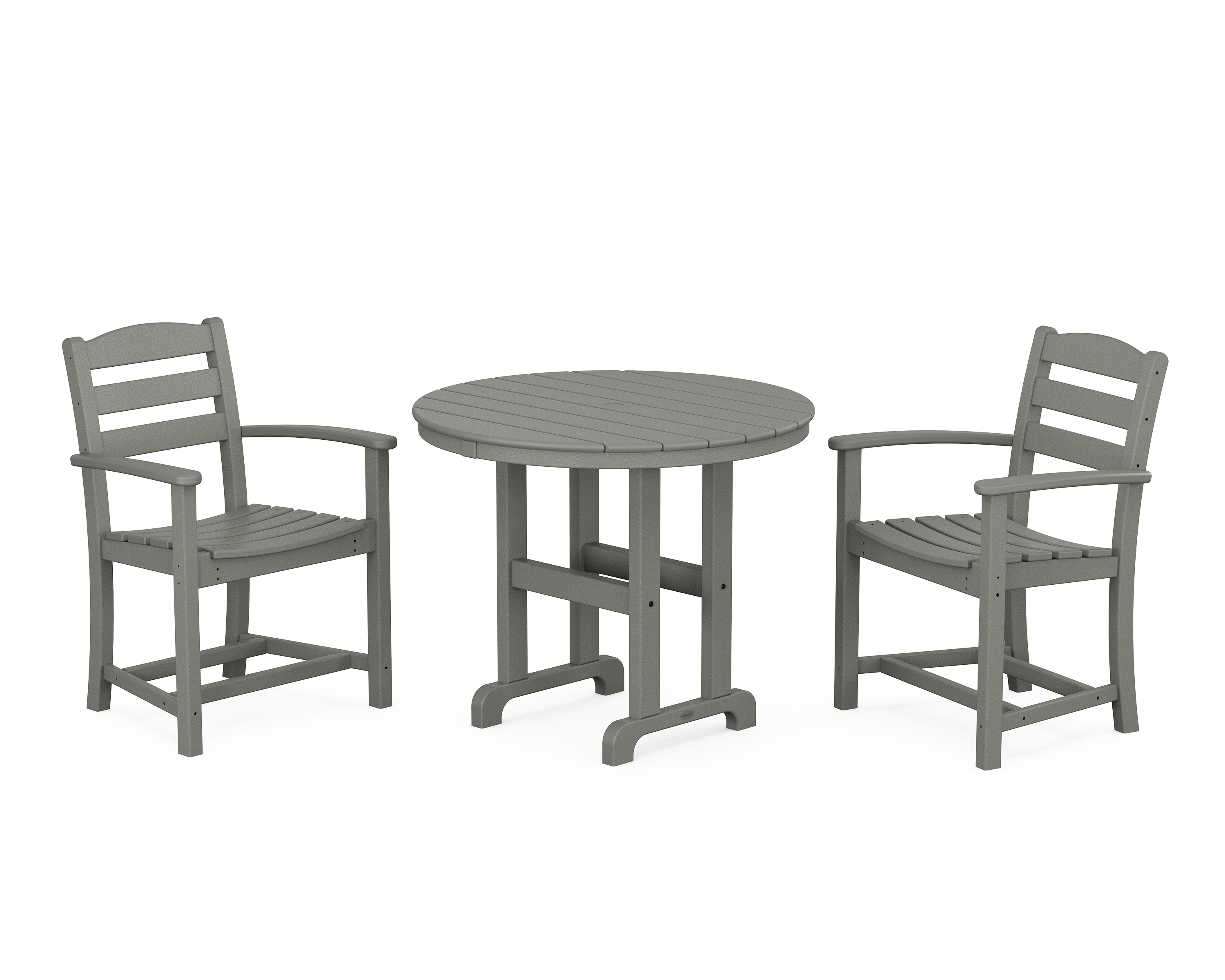 POLYWOOD La Casa Café 3-Piece Round Dining Set