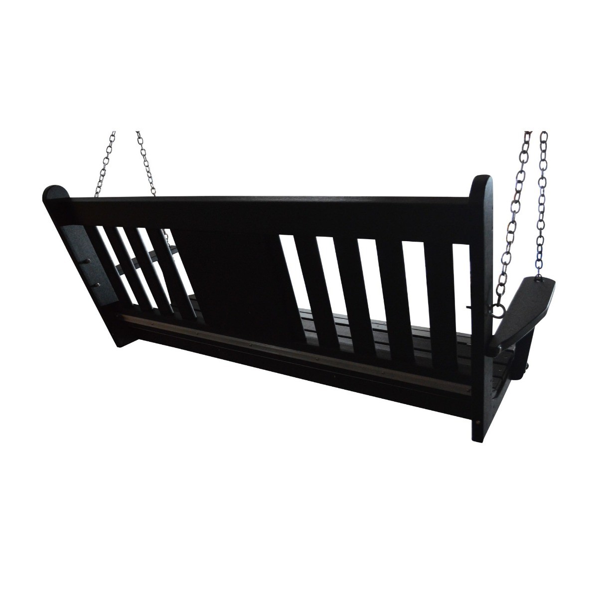 A&L Furniture 5 ft Poly Traditional English Swing with Monogram