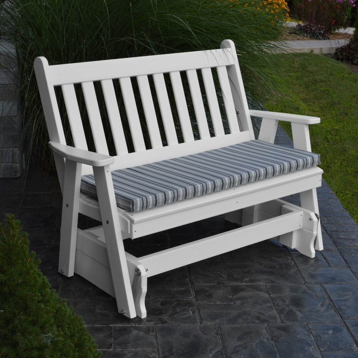 A&L Furniture 5 ft Poly Traditional English Glider