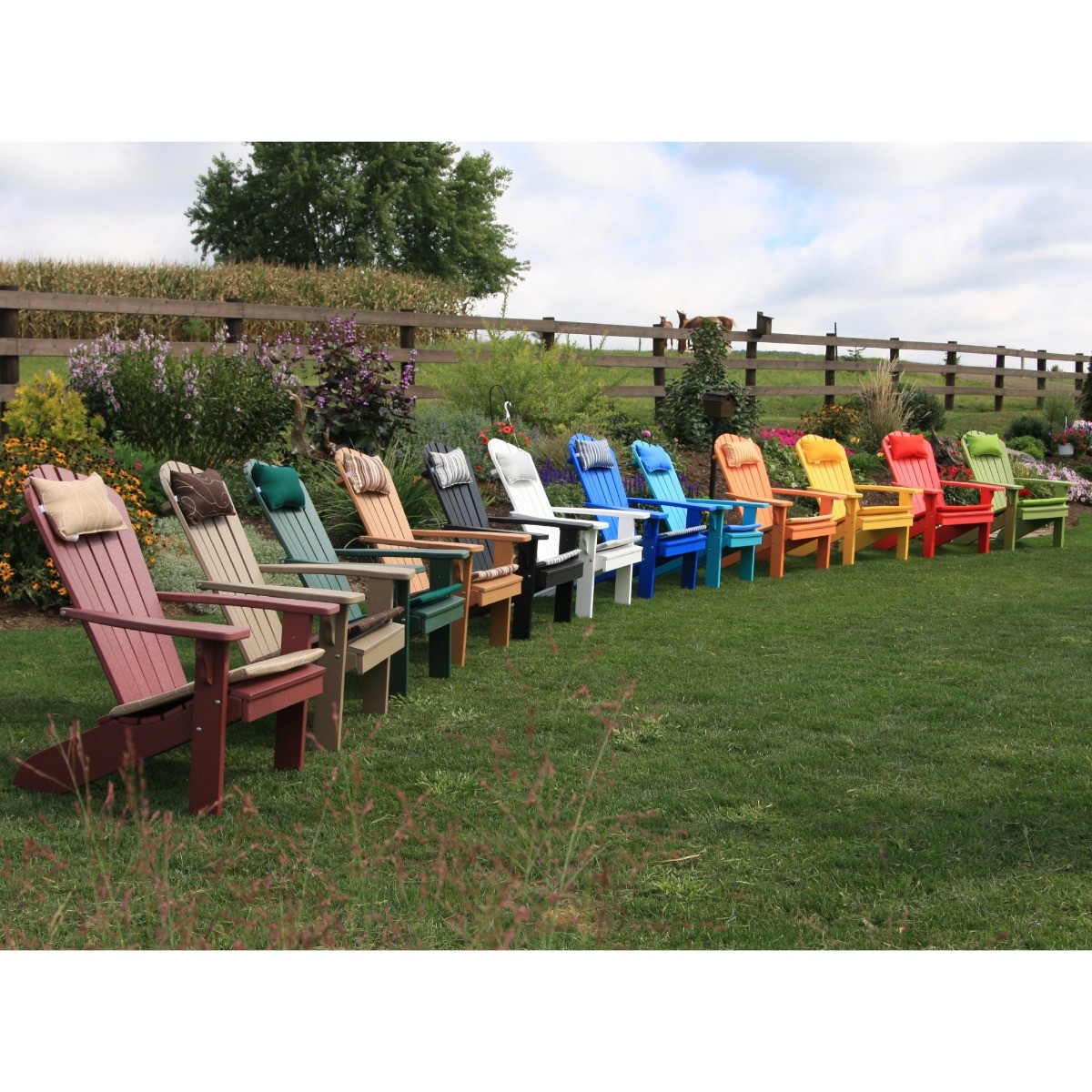 A&L Poly Fanback Adirondack Chair