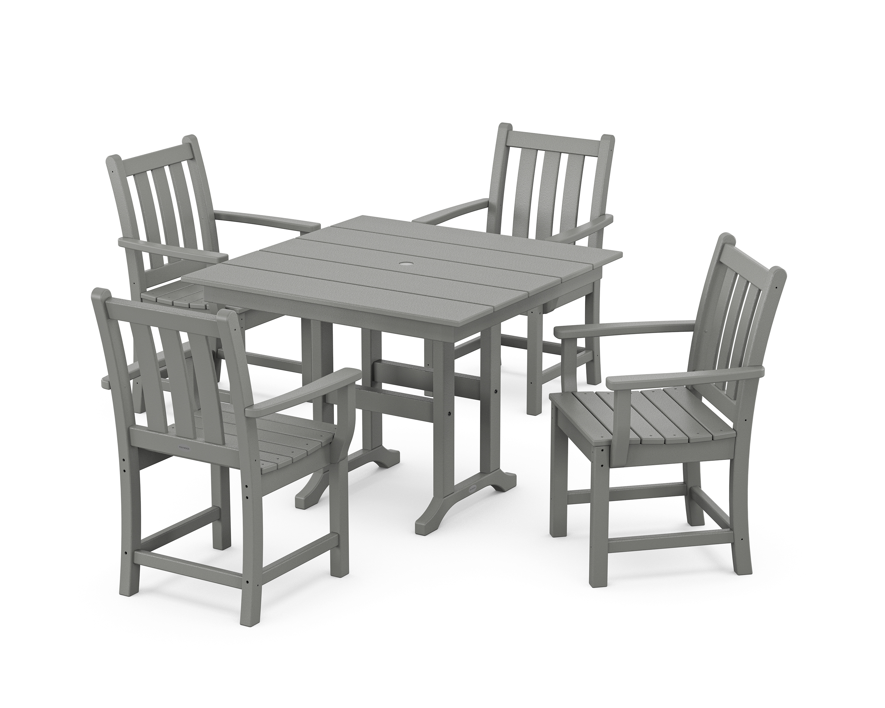 POLYWOOD Traditional Garden 5-Piece Farmhouse Dining Set
