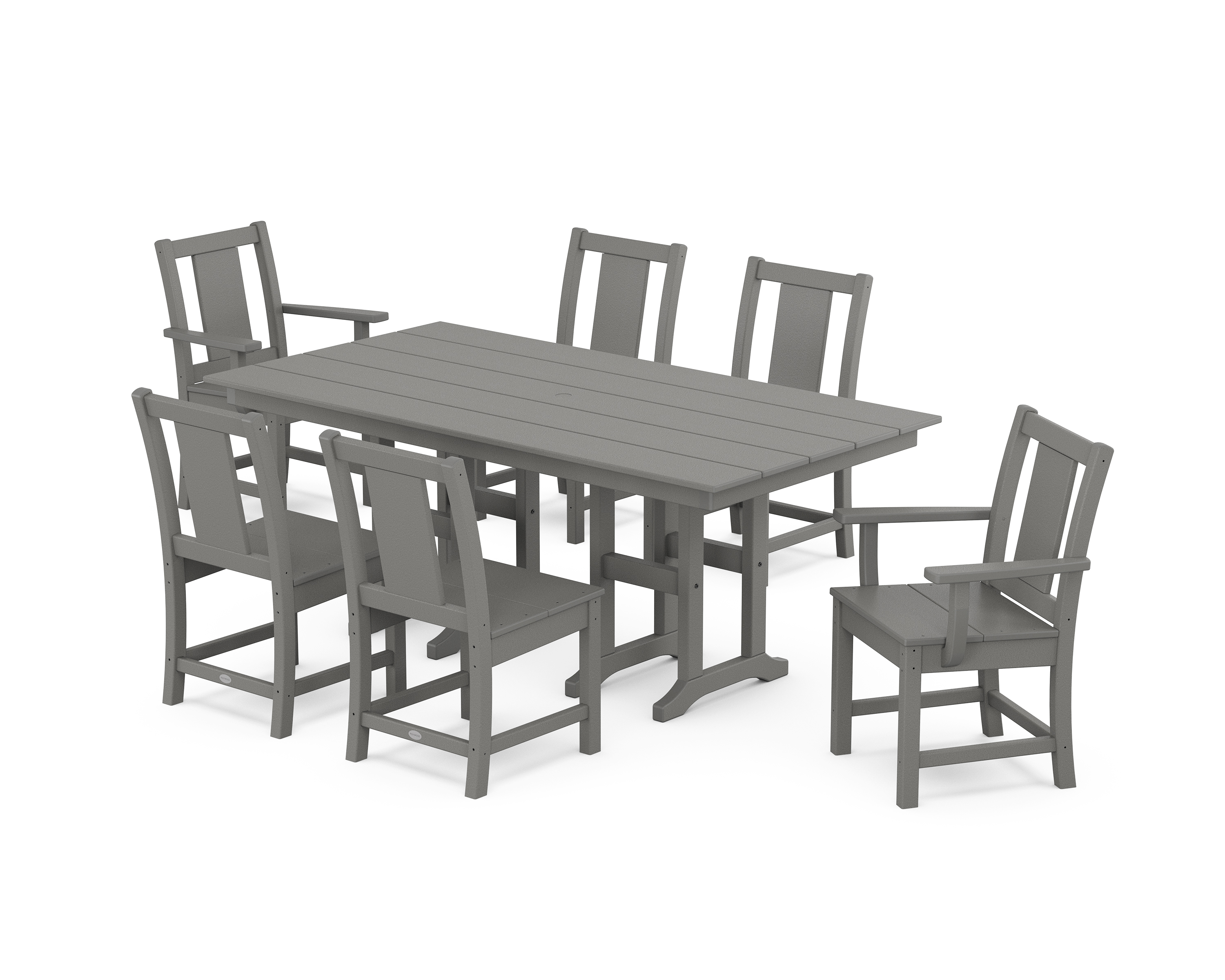 POLYWOOD Prairie 7-Piece Farmhouse Dining Set