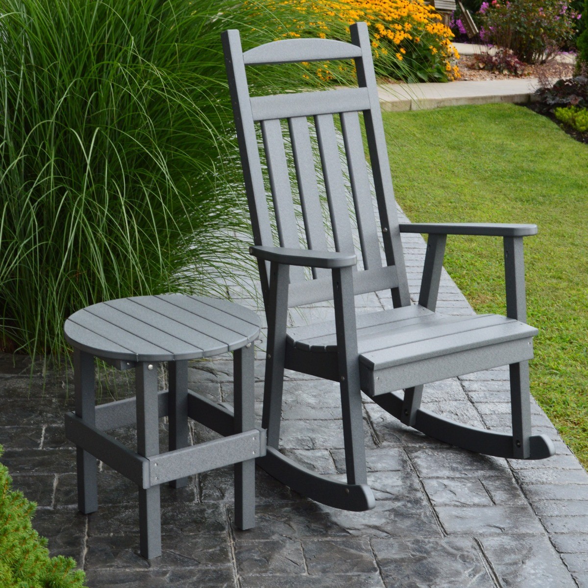 A&L Furniture Poly Classic Porch Rocker
