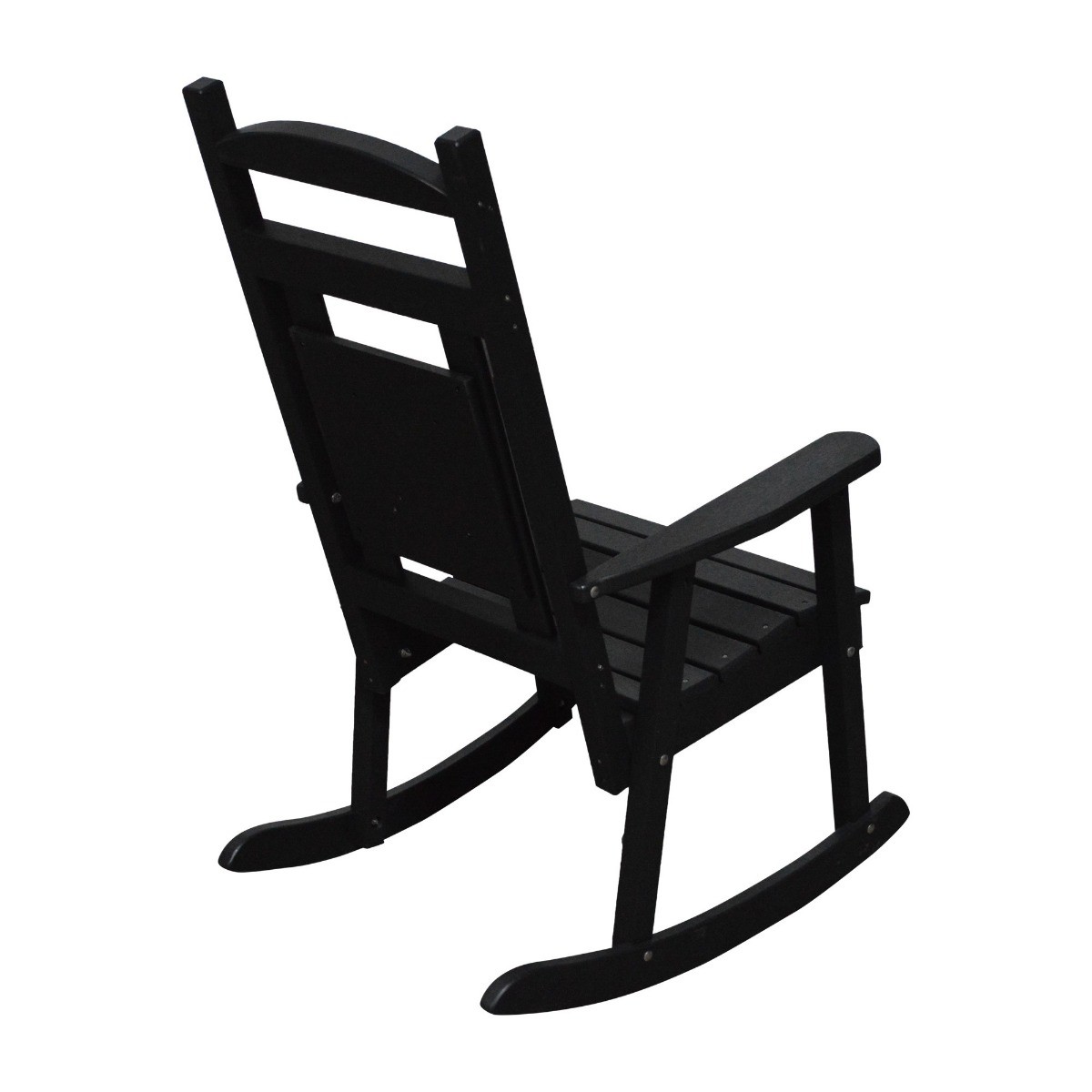 A&L Furniture Poly Classic Porch Rocker with Monogram