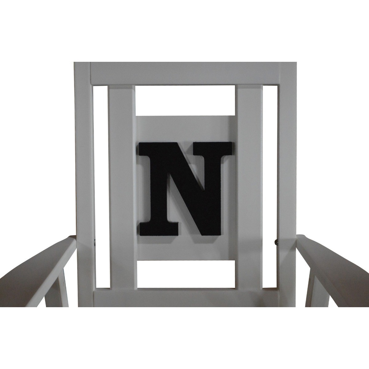 A&L Furniture Poly Classic Porch Rocker with Monogram