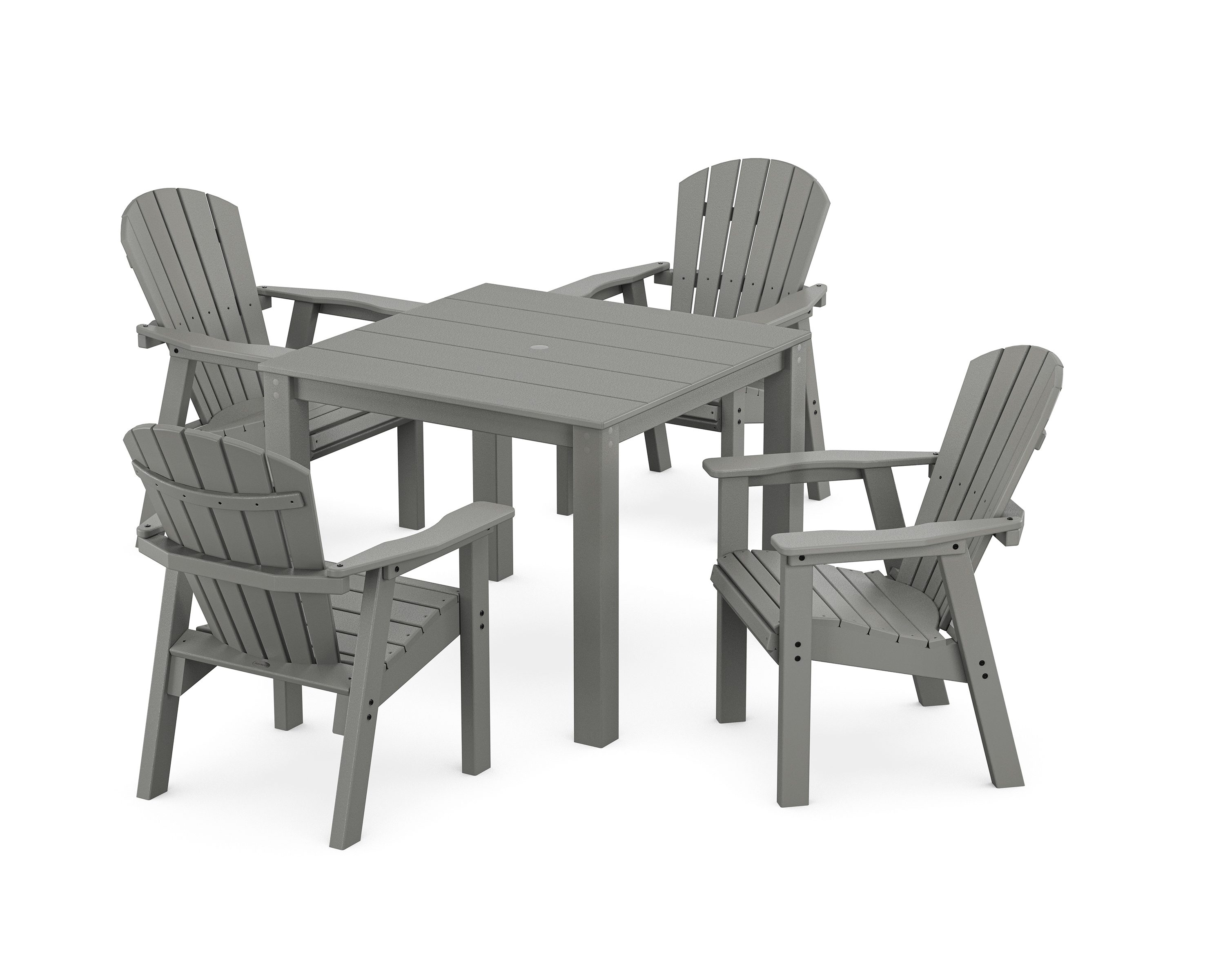 POLYWOOD Seashell Coast 5-Piece Parsons Dining Set