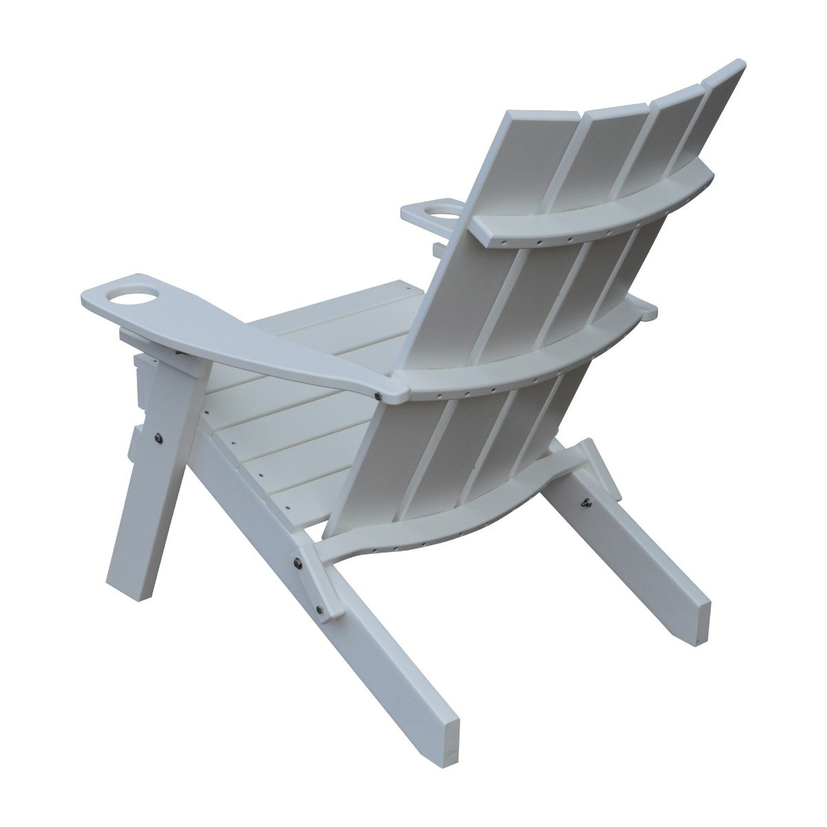 A&L Furniture Poly Hampton Folding Adirondack Chair w/2 Cupholders