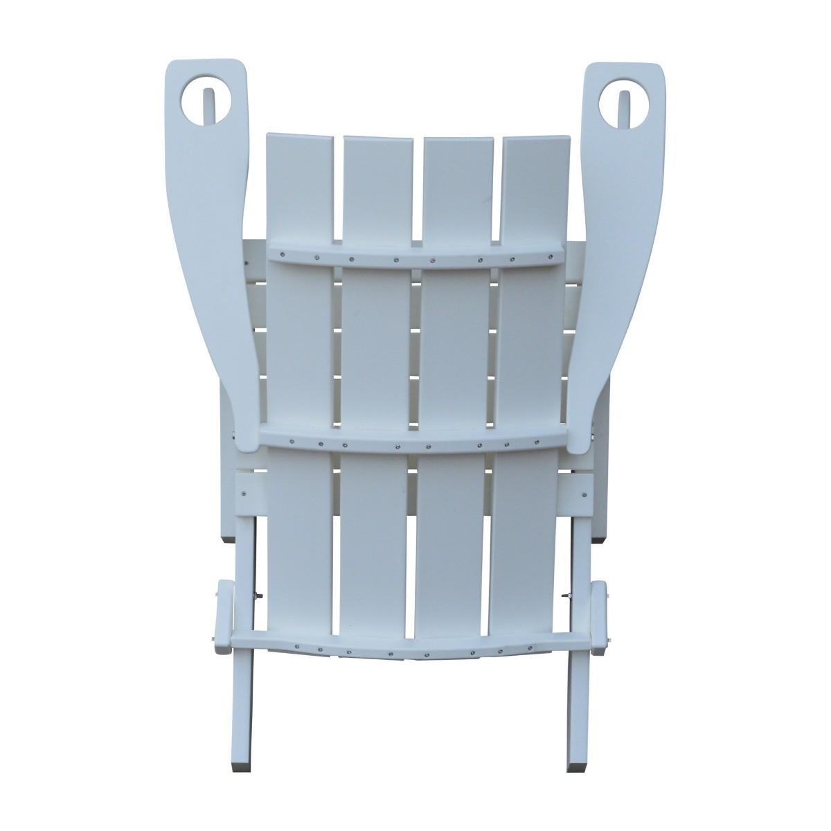 A&L Furniture Poly Hampton Folding Adirondack Chair w/2 Cupholders