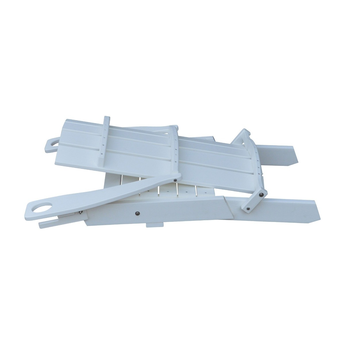 A&L Furniture Poly Hampton Folding Adirondack Chair w/2 Cupholders