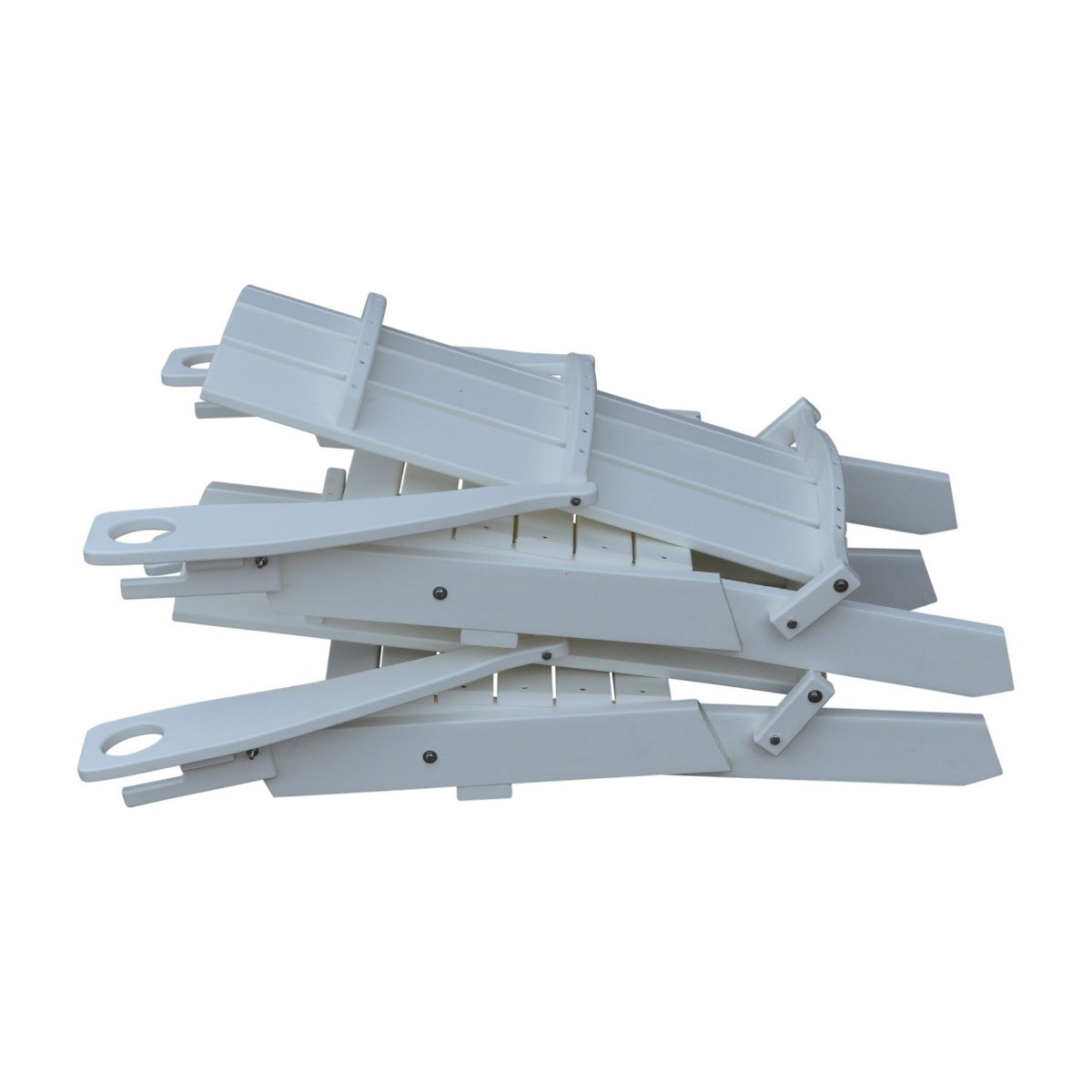 A&L Furniture Poly Hampton Folding Adirondack Chair w/2 Cupholders