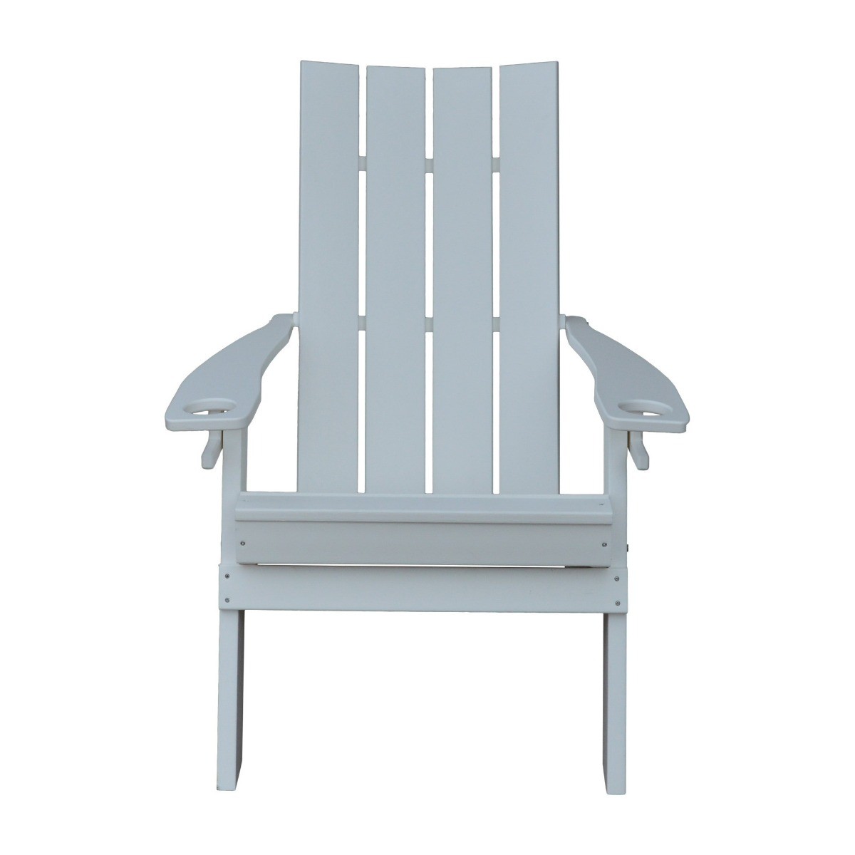 A&L Furniture Poly Hampton Folding Adirondack Chair w/2 Cupholders