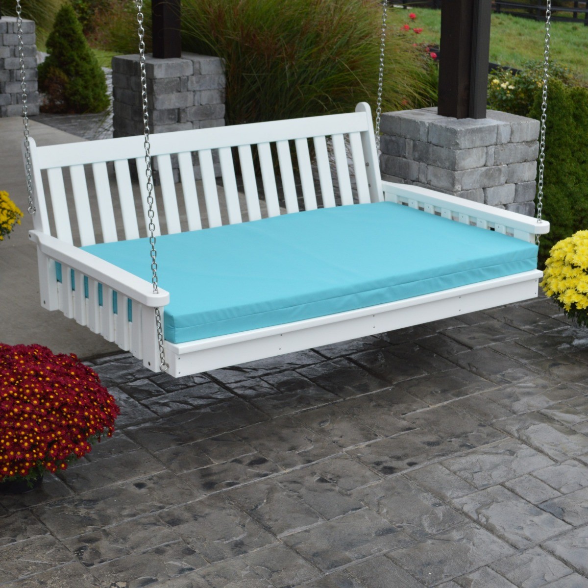 A&L Furniture 6 ft Poly Traditional English Swing Bed