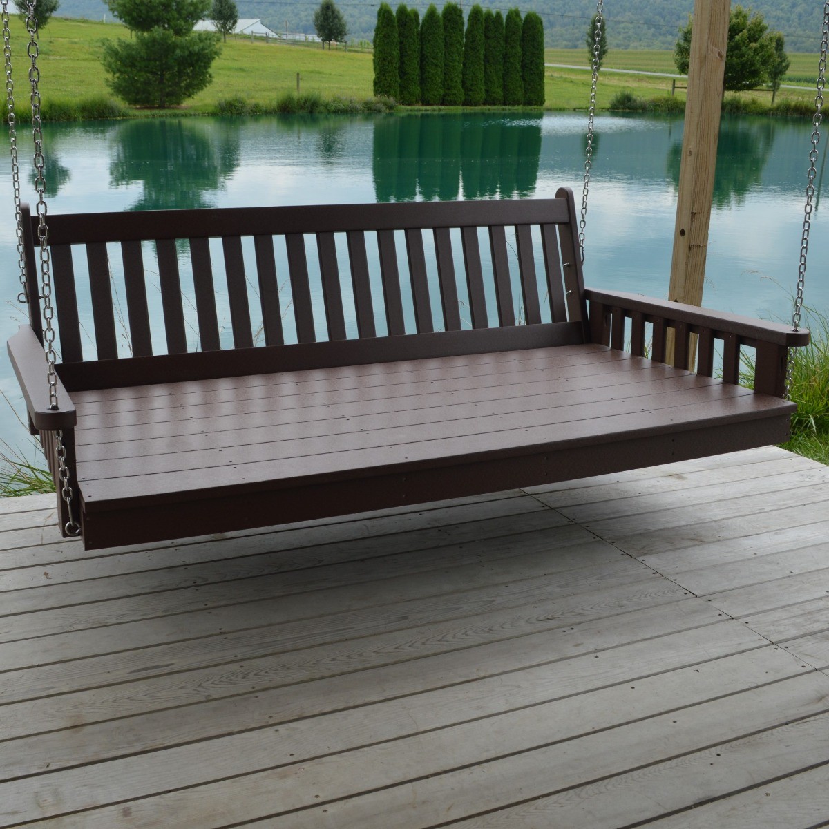 A&L Furniture 75 in Poly Traditional English Swing Bed