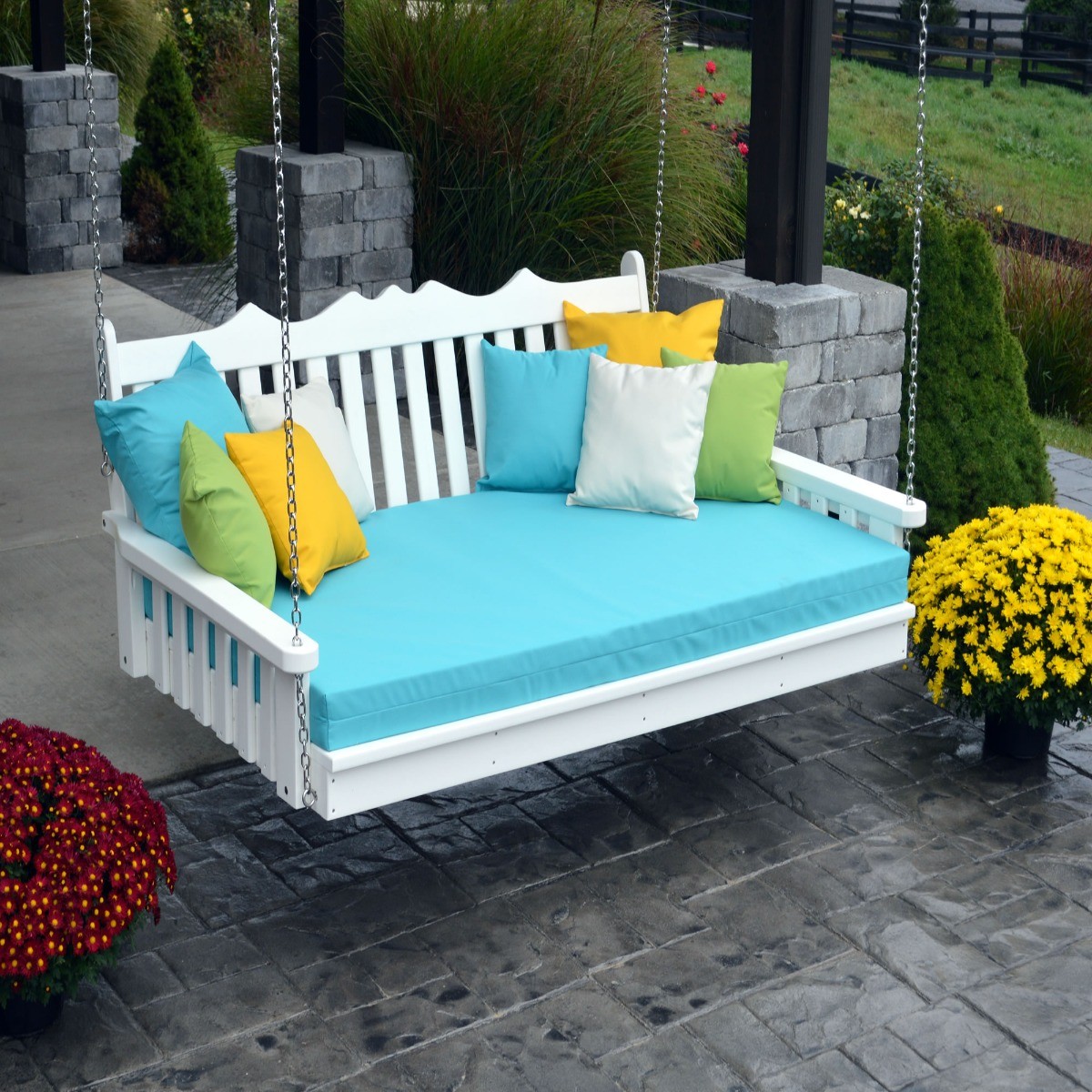 A&L Furniture 4 ft Poly Royal English Swing Bed