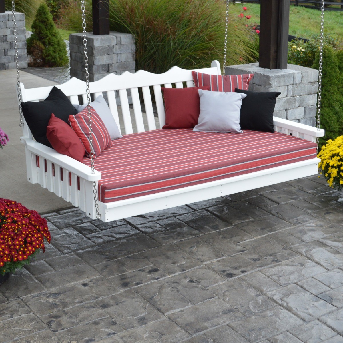 A&L Furniture 6 ft Poly Royal English Swing Bed