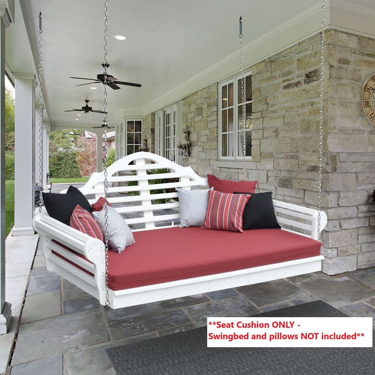 A&L Furniture 5 ft Swing Bed Cushion (4 in Thick)