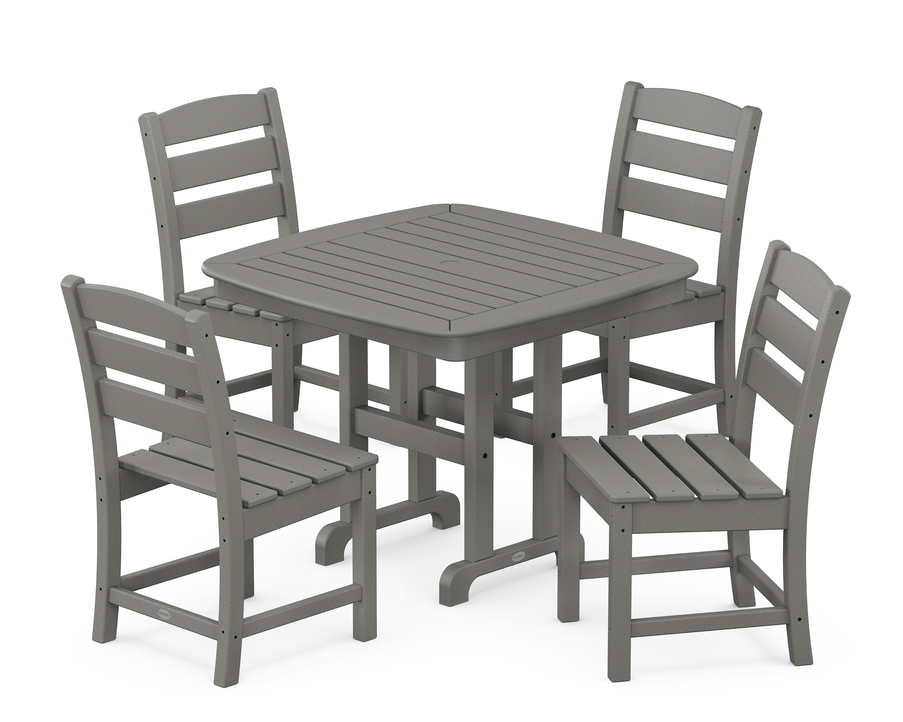 POLYWOOD Lakeside 5-Piece Side Chair Dining Set