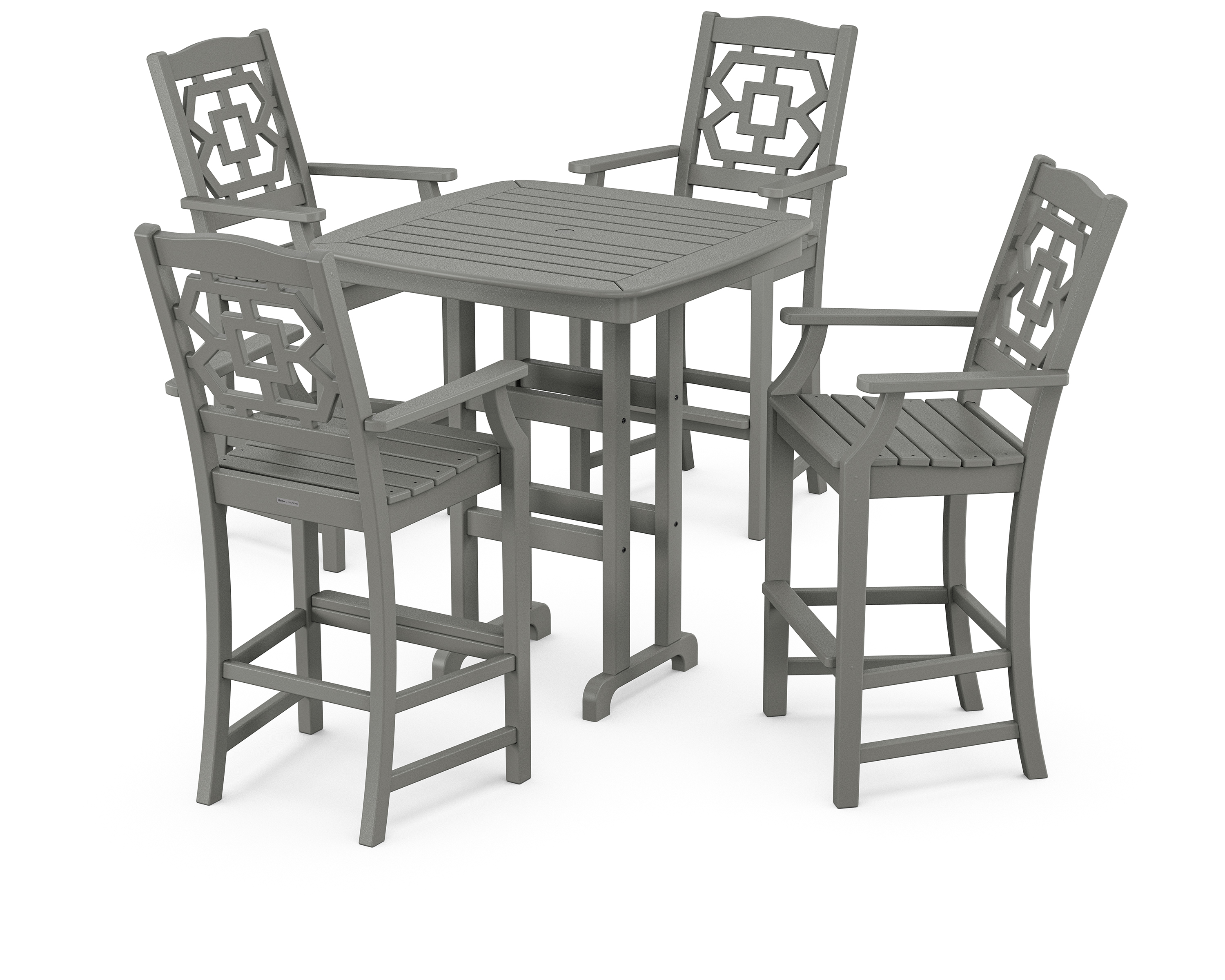 POLYWOOD Chinoiserie 5-Piece Bar Set