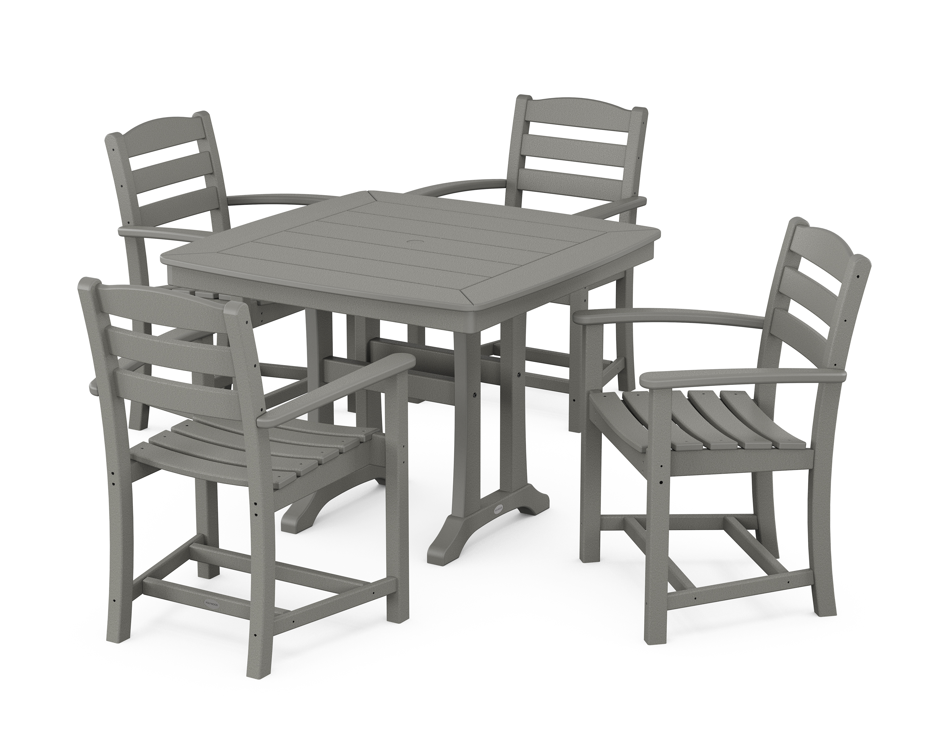 POLYWOOD La Casa Café 5-Piece Dining Set with Trestle Legs
