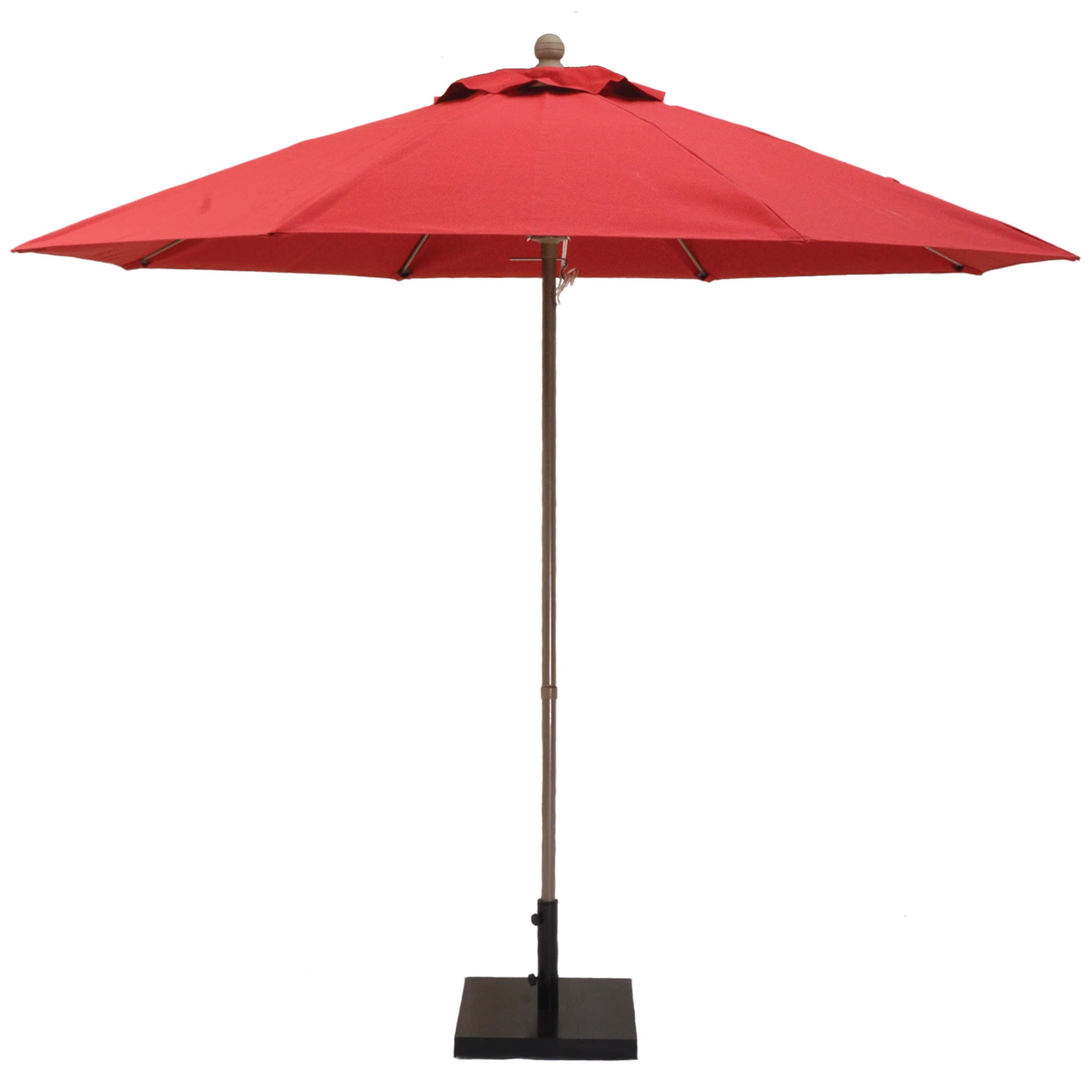 9 Ft Heavy Duty Aluminum Market Umbrella with Double Pulley
