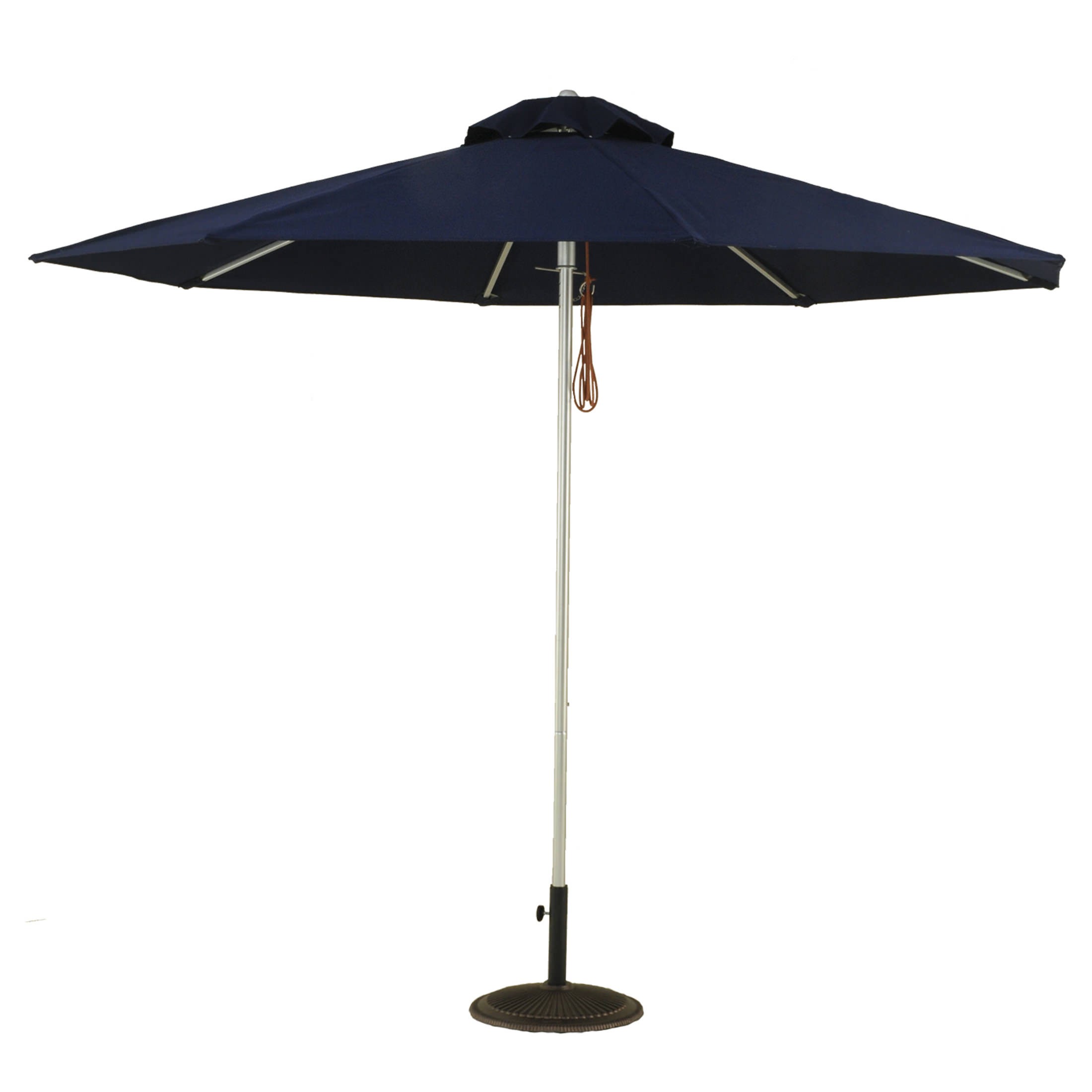 9 Ft Heavy Duty Commercial Aluminum Market Umbrella with Pulley & No Tilt