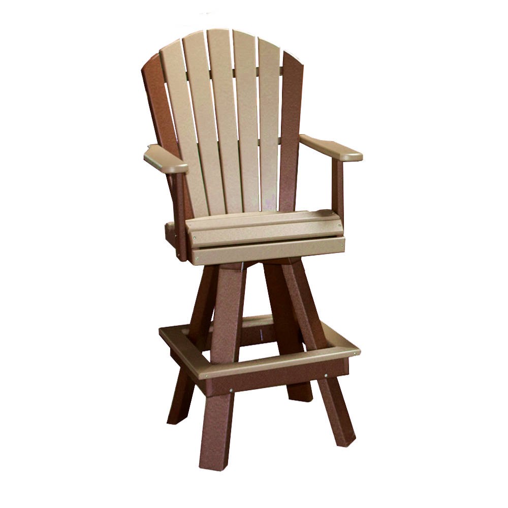 Amish Poly Classic 20in Swivel Bar Chair