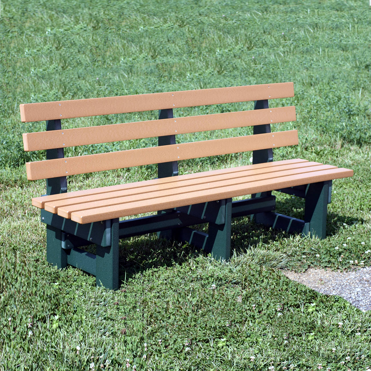 Amish Poly 6' Commercial Park Bench