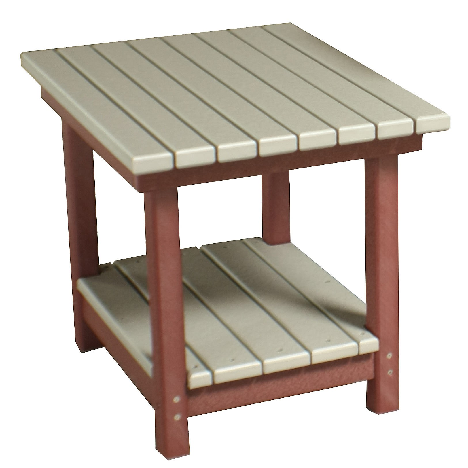 Amish Poly 18in High Deluxe End Table