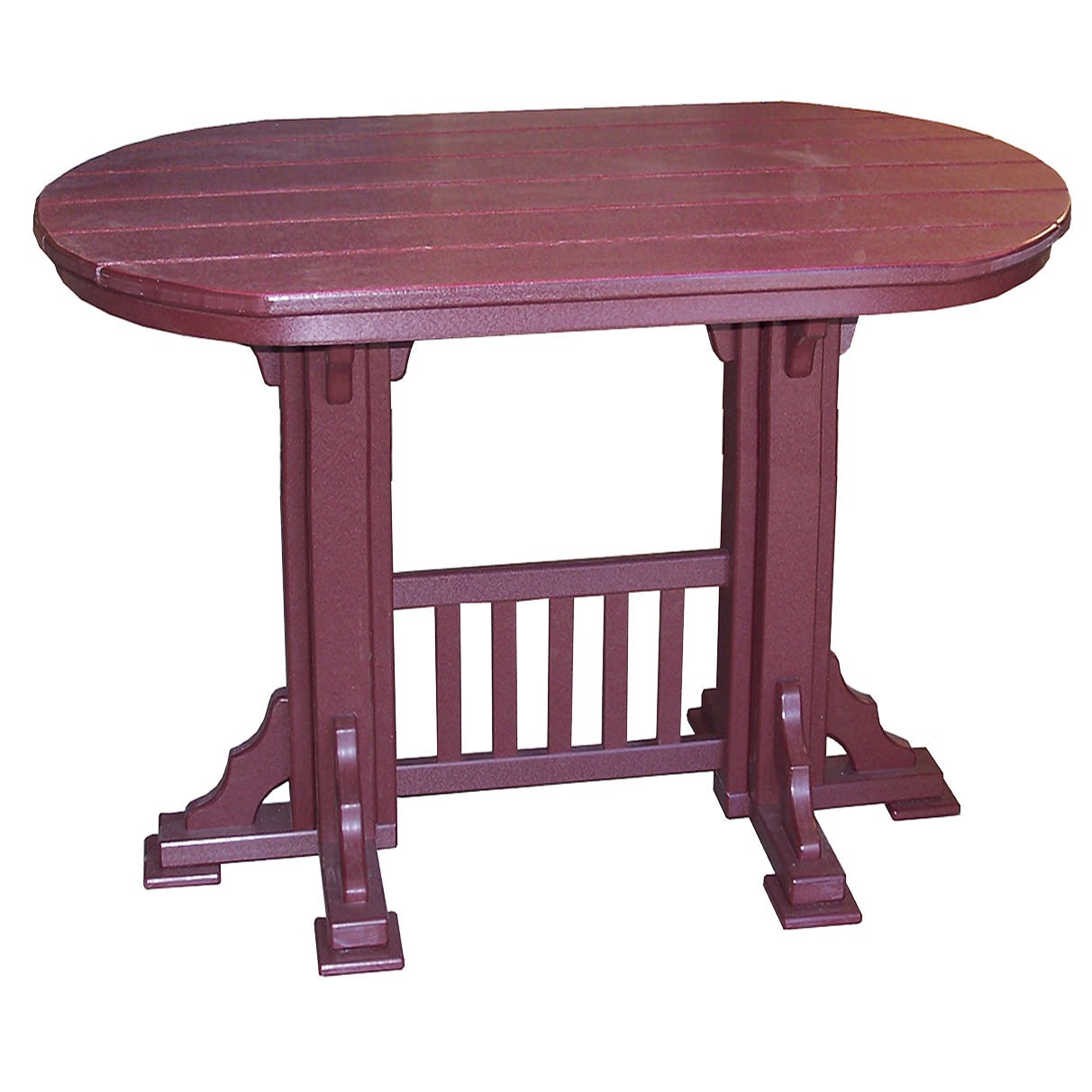 Amish Poly 5' Oval Mission Bar Table