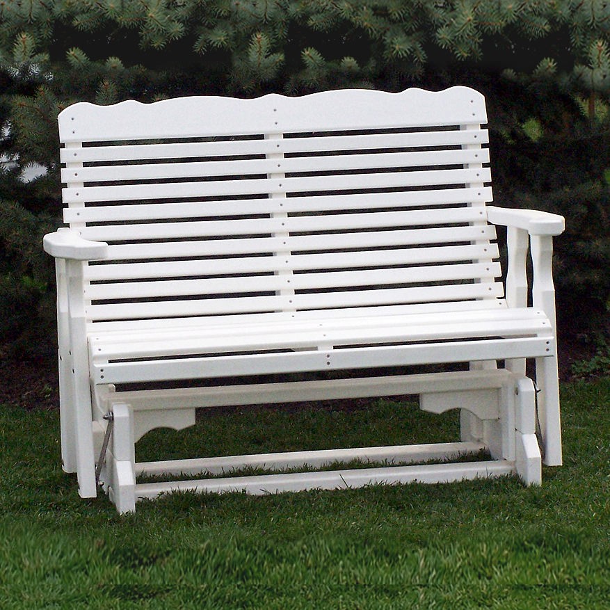 Amish Poly Plainback 4' Glider